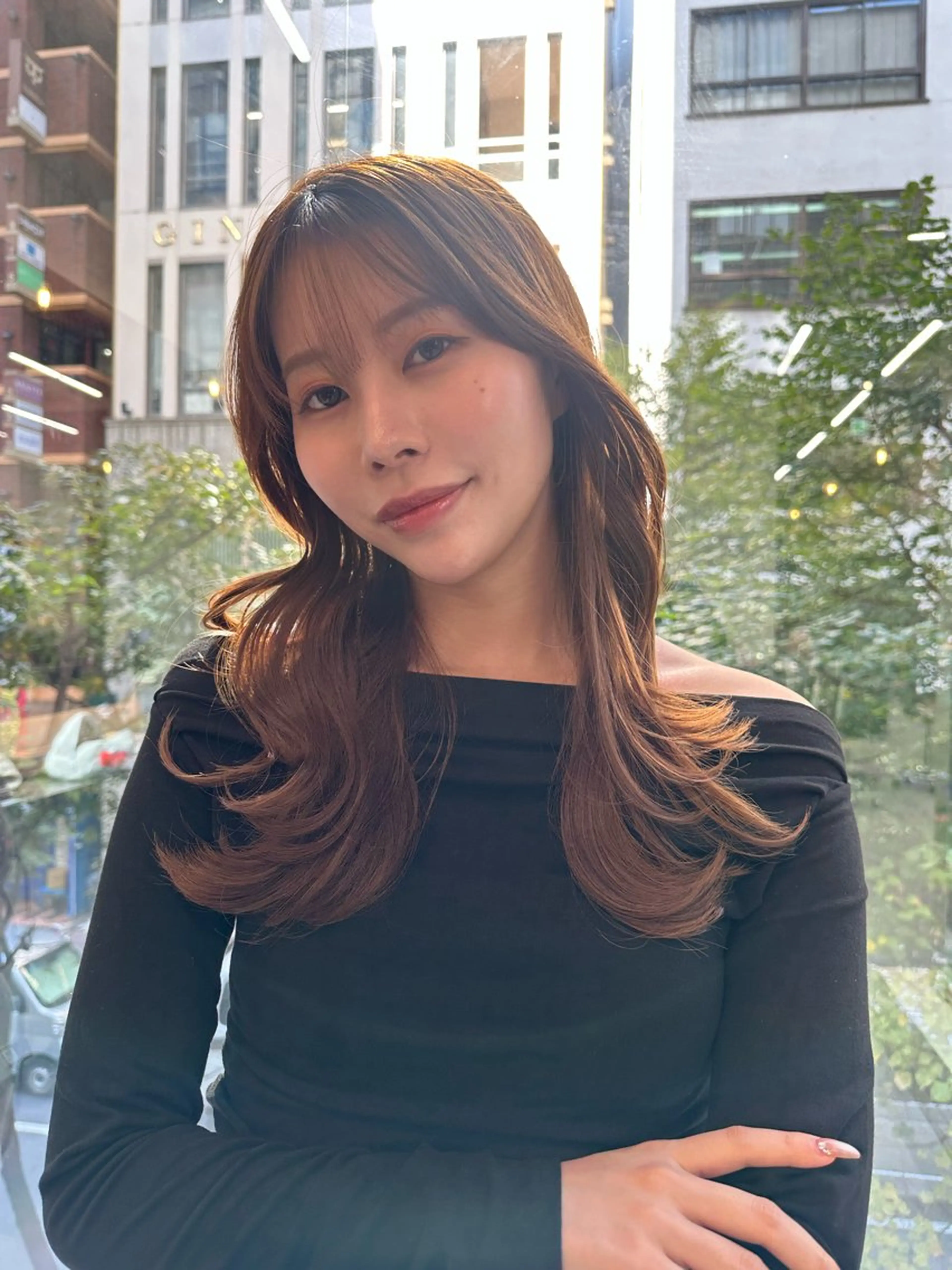 ロング カラー Misora/ボブ/ レイヤー/艶カラーのヘアスタイル