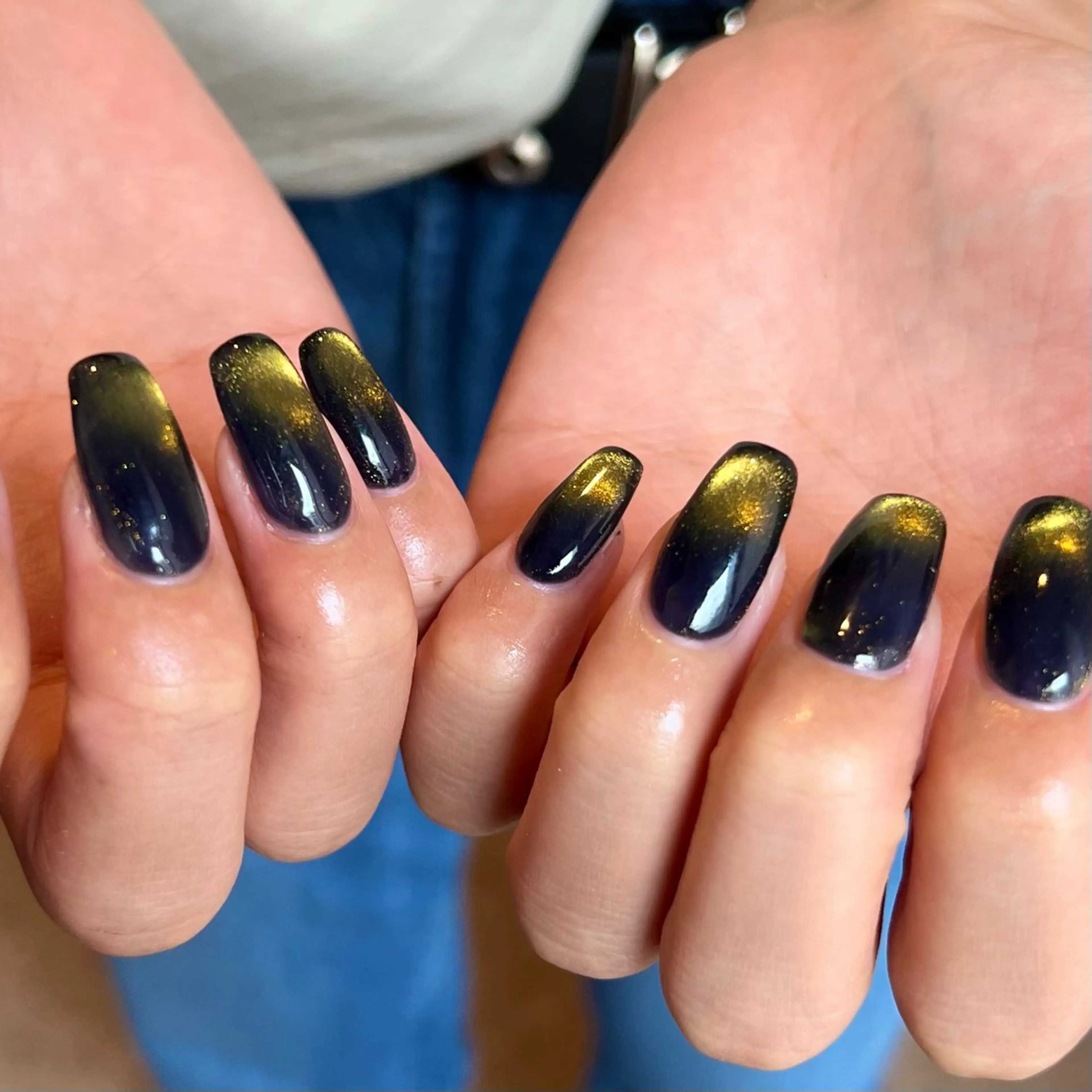 ネイル マグネットネイル ビー玉ネイル Yarm As Etel　。のネイルデザイン