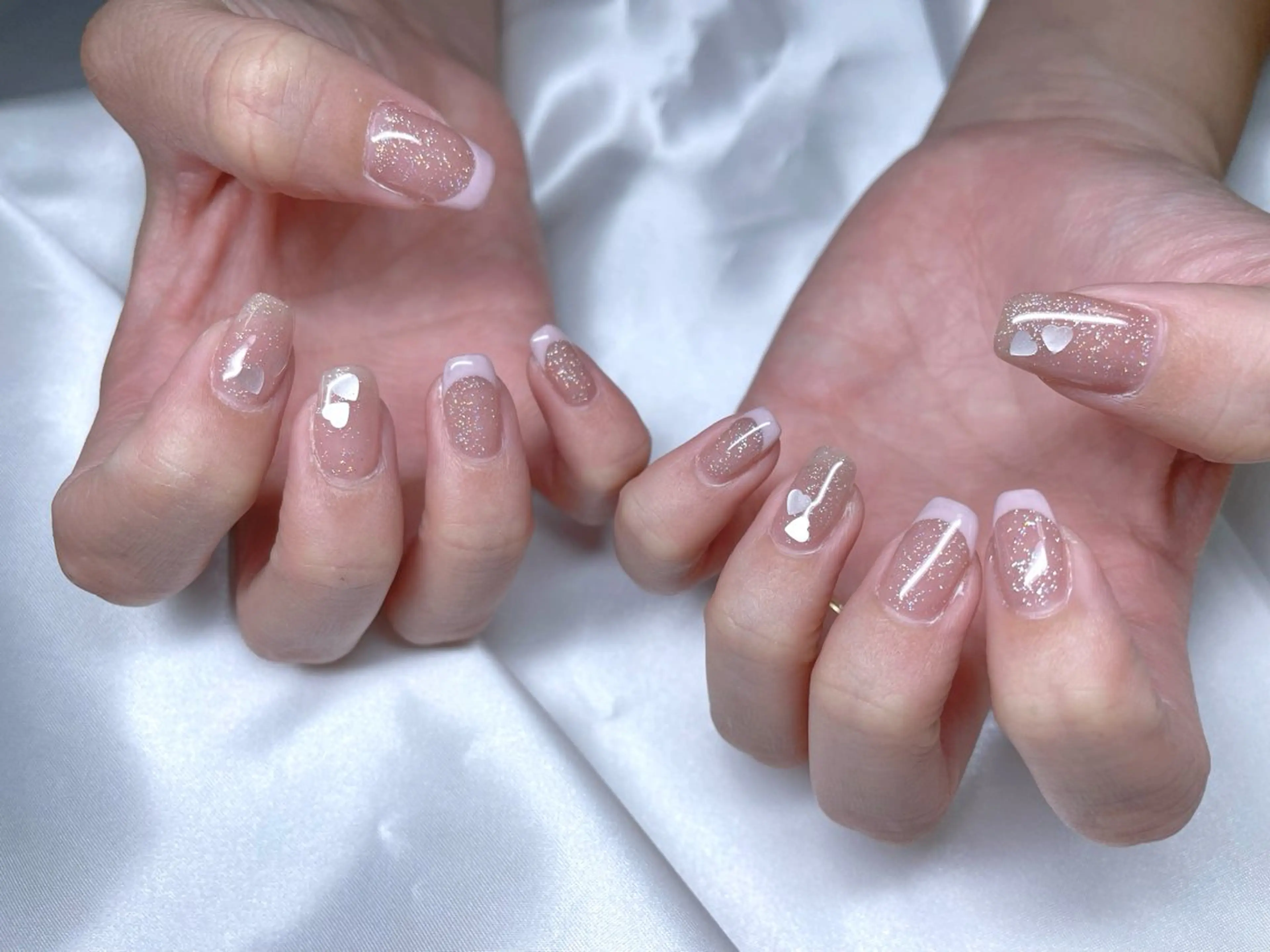 ネイル ハート ハンドネイル nu NANAのネイルデザイン