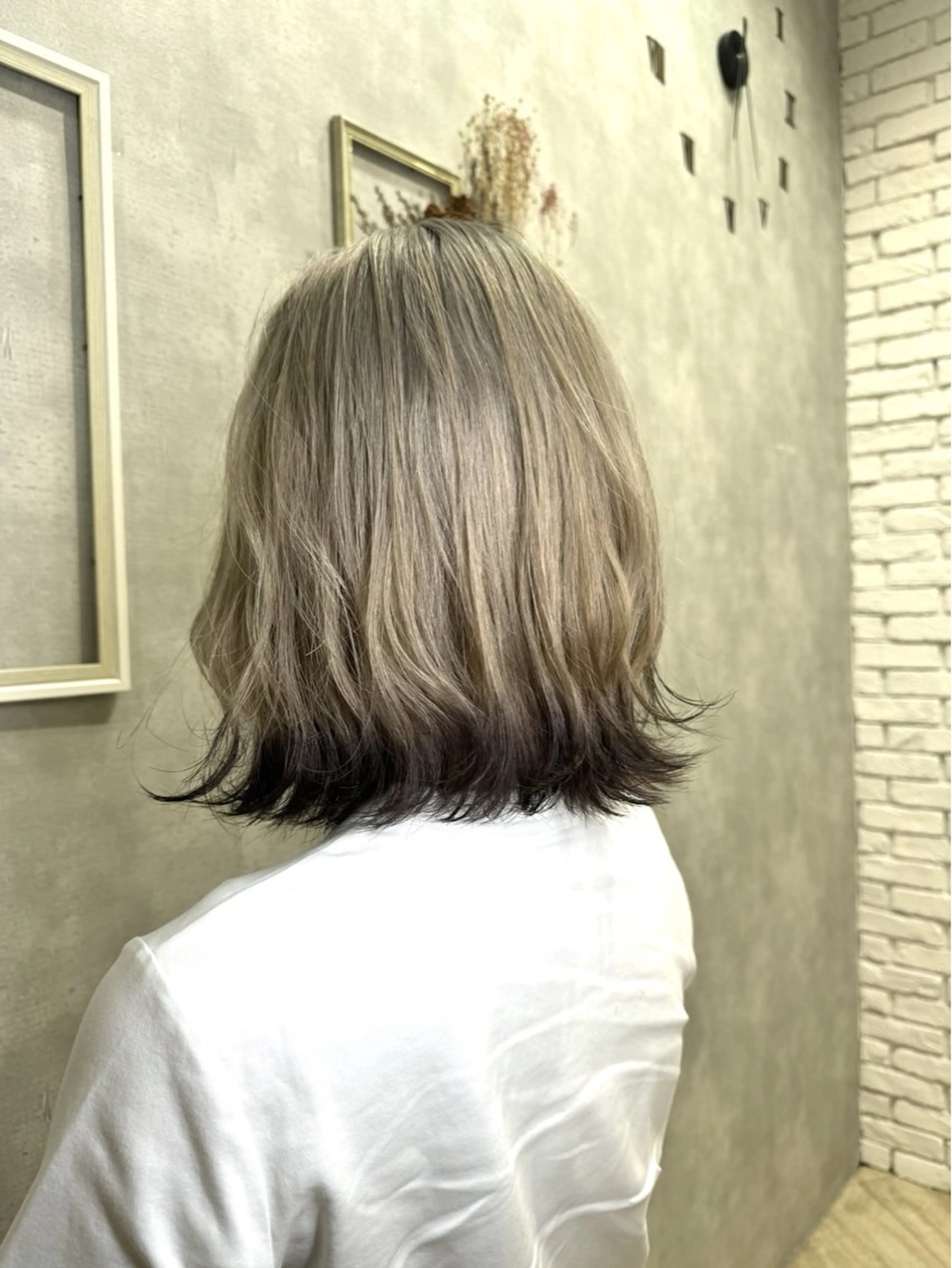 ミディアム カラー ブリーチ colore所属・デザインカラー/ ジュンナのヘアスタイル