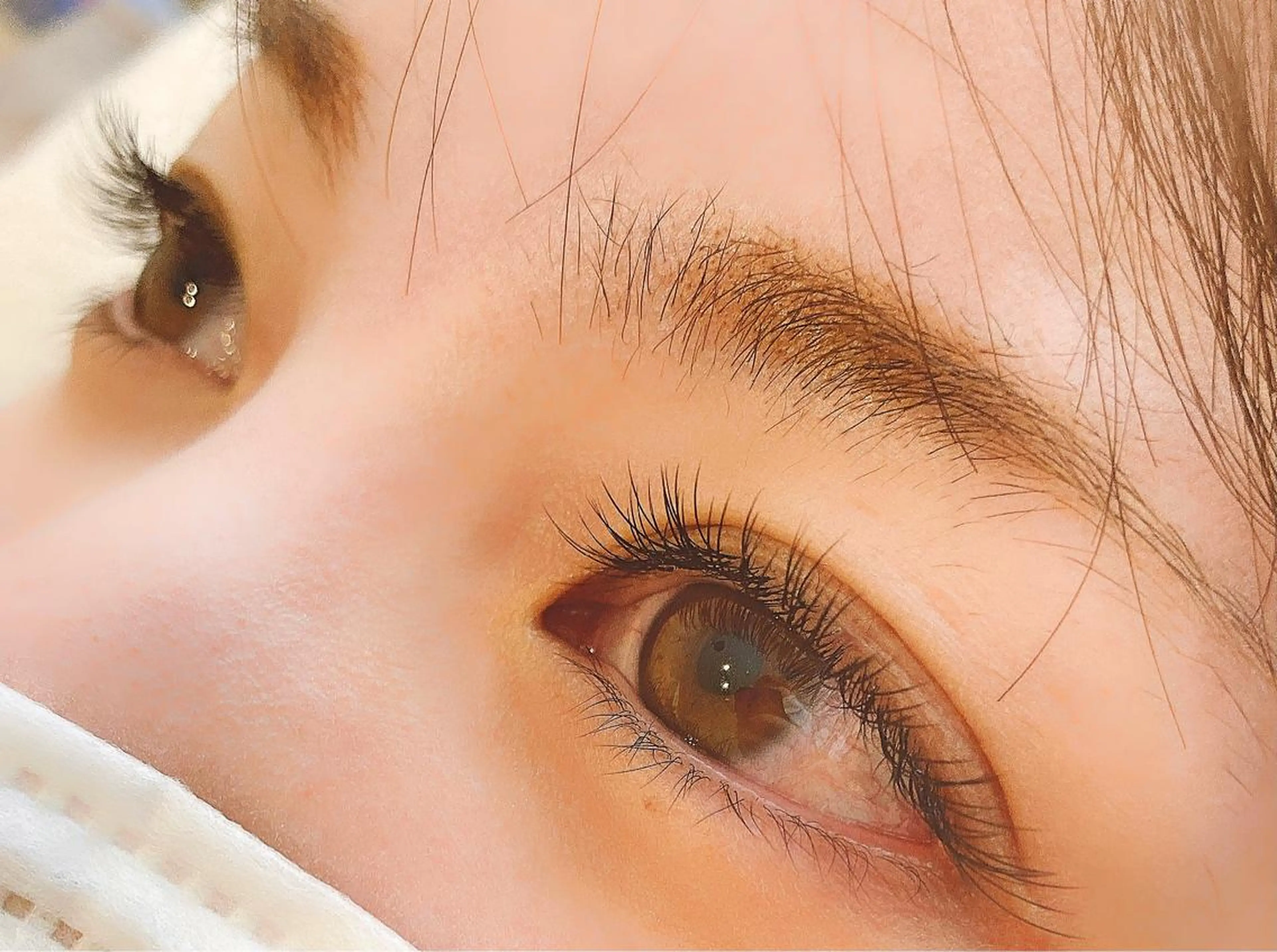 マツエク・マツパ フラットラッシュ 目尻長め L'Allure所属・野上 好乃のマツエク・マツパデザイン