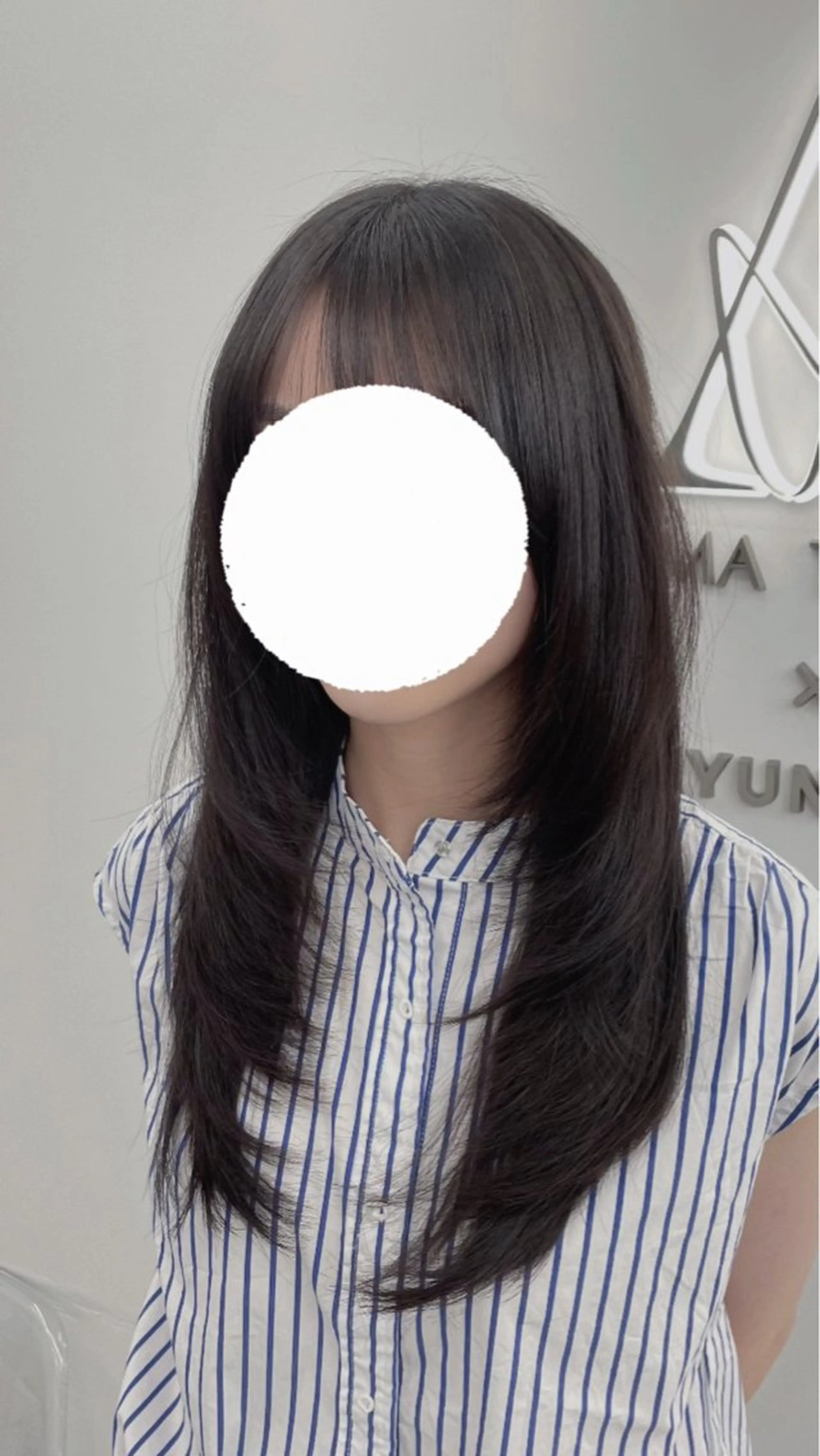 ロング 失敗しない顔まわり× 小顔補正レイヤー難波のヘアスタイル