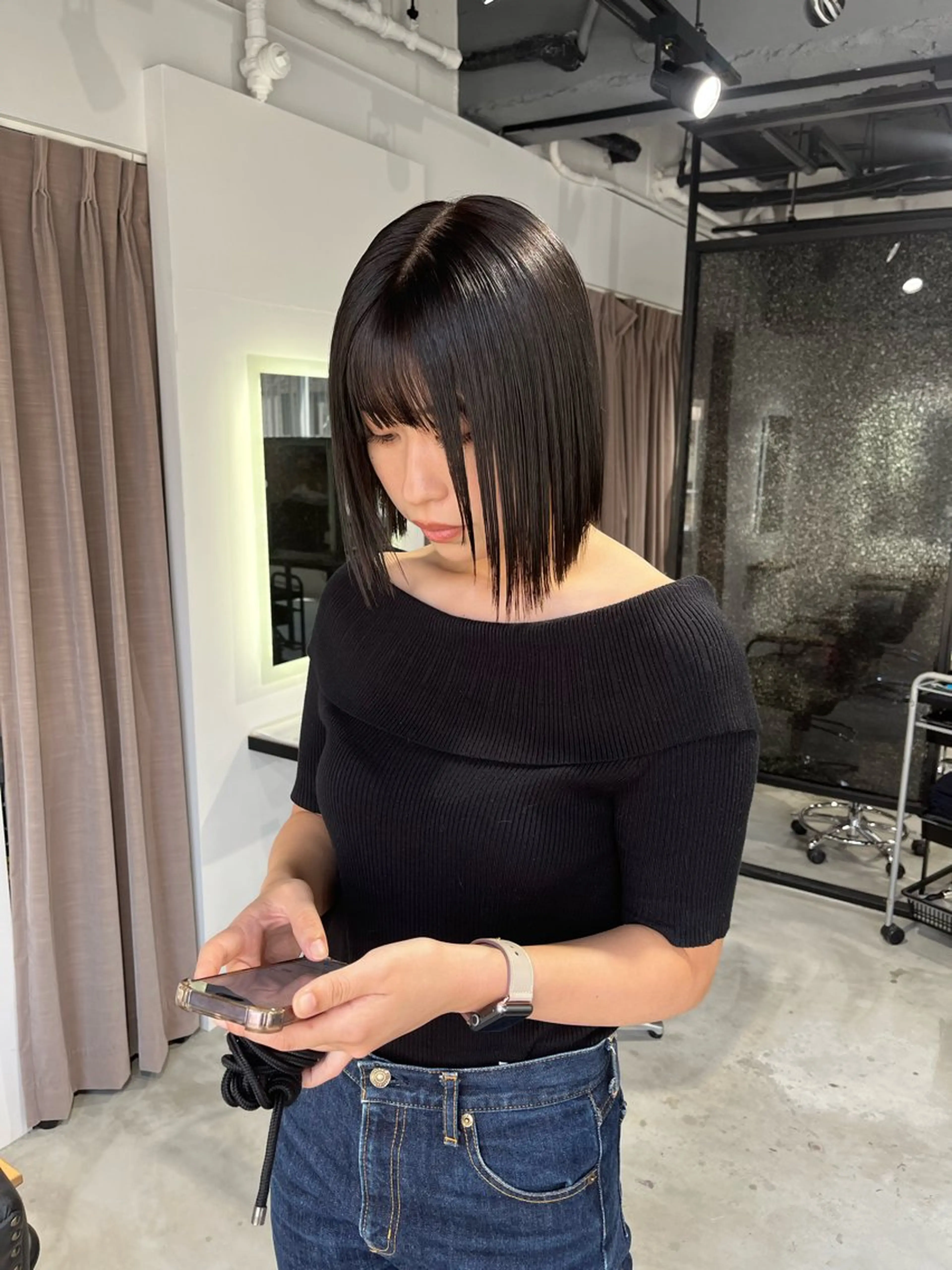 ミディアム ALLYS 渋谷店所属・最高級の艶のある カラーmei🎨のヘアスタイル