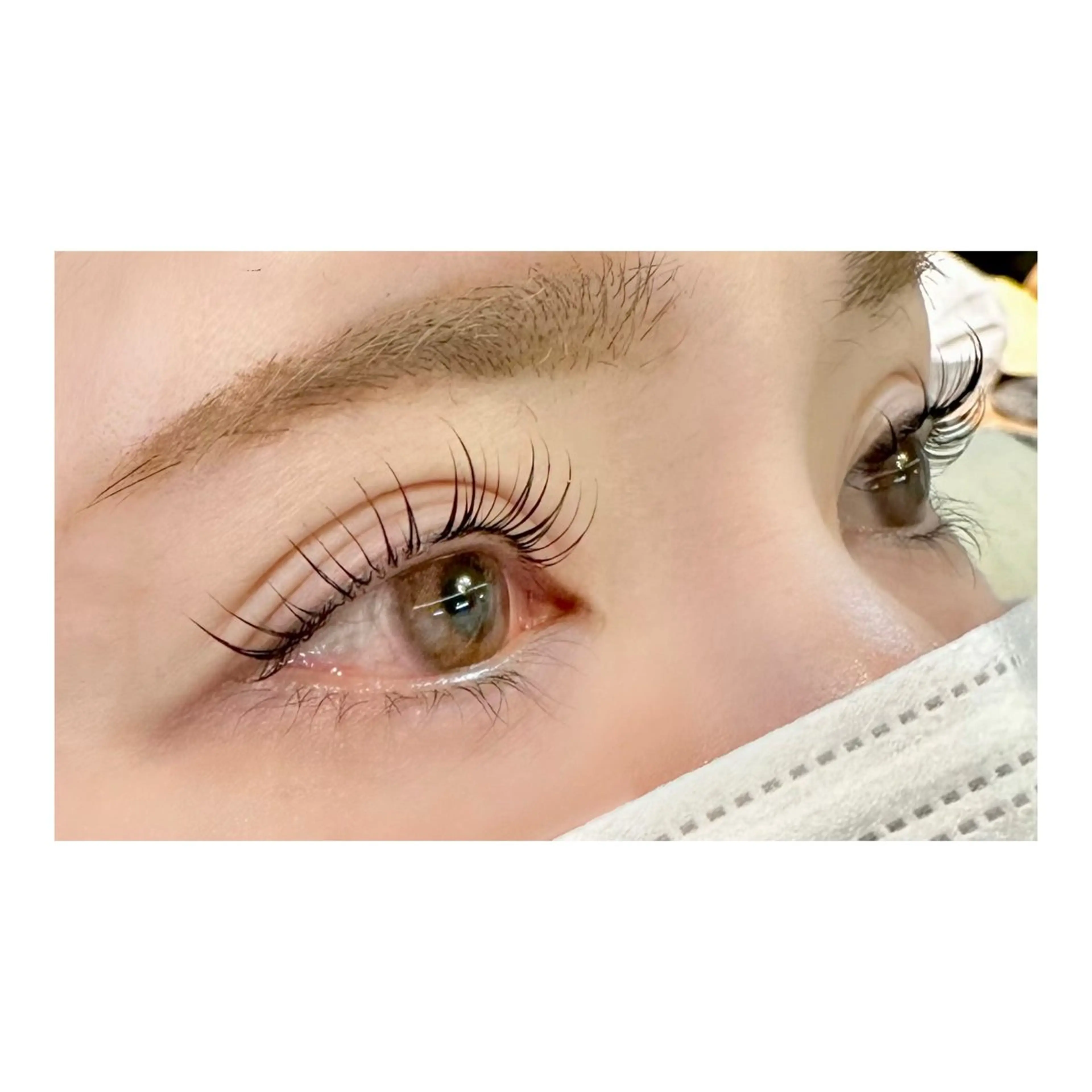 話題の韓国風 　マスカラパーマ  ティント　韓国ブラックティントパーマの写真