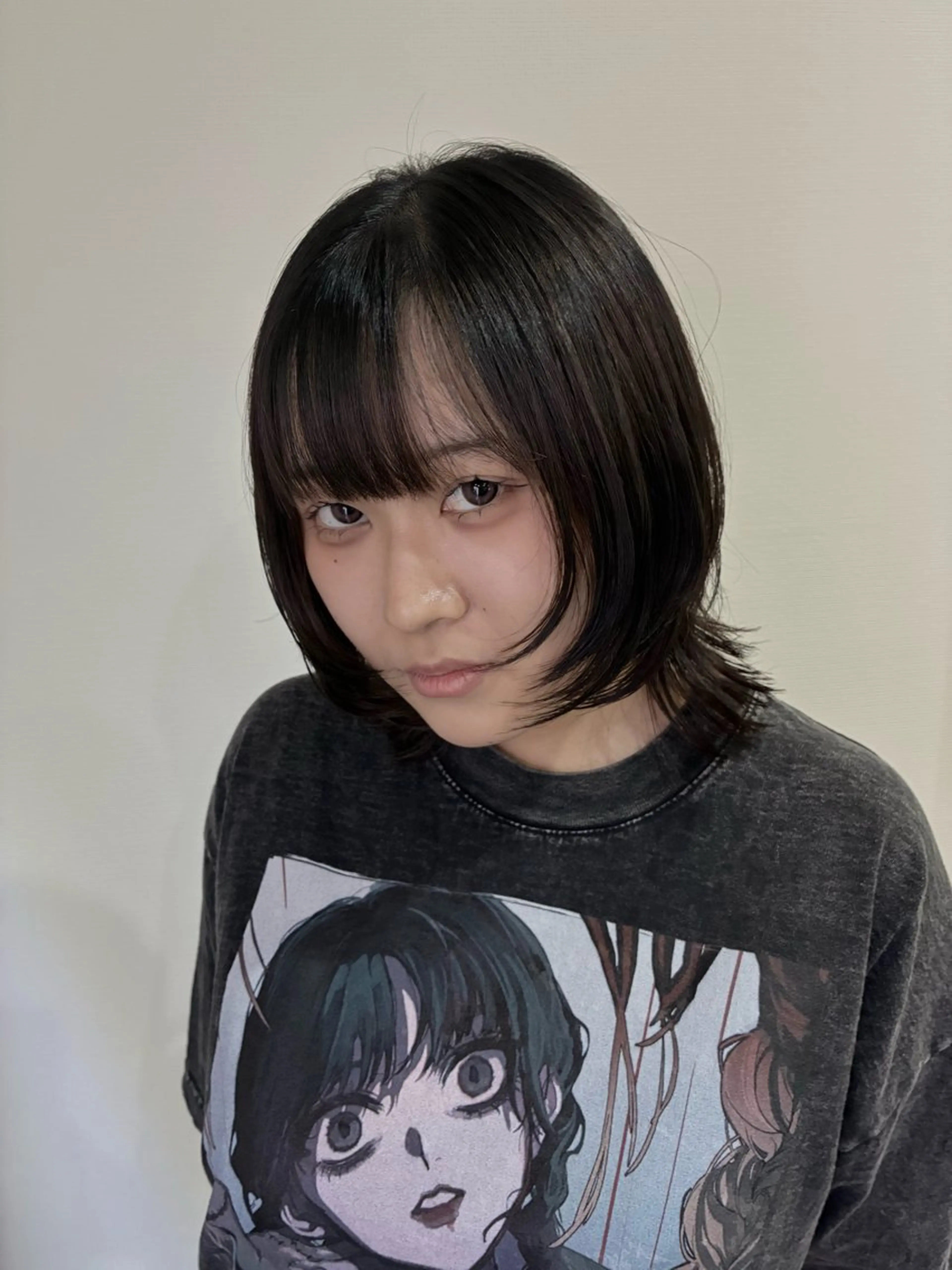 ミディアム レイヤーカット カット ヘアカラー 🐺YuTo🐺カラ ーリスト/Aujuaのヘアスタイル