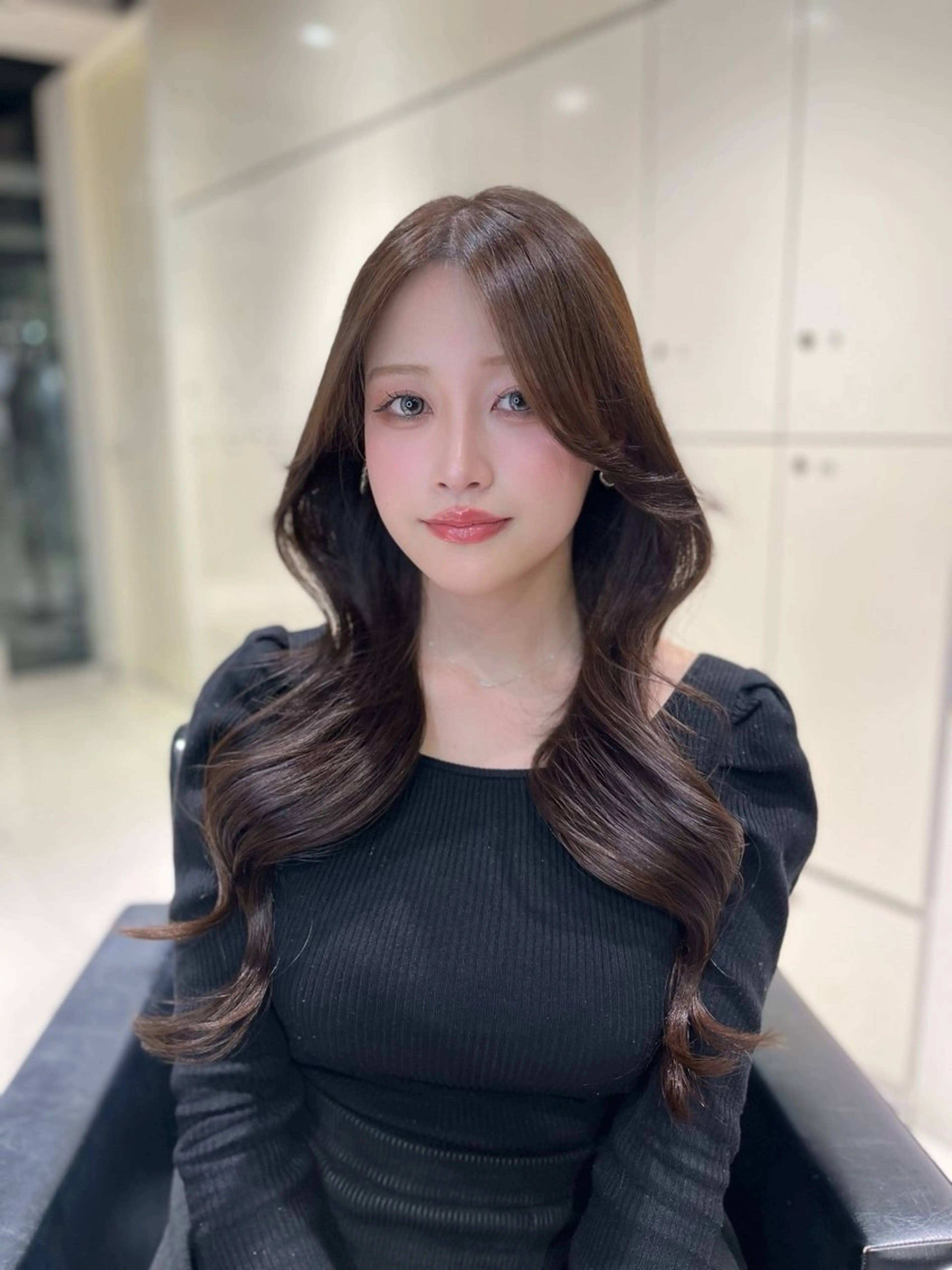 ロング 髪質改善/透明感カラ ー/レイヤー/あやはのヘアスタイル