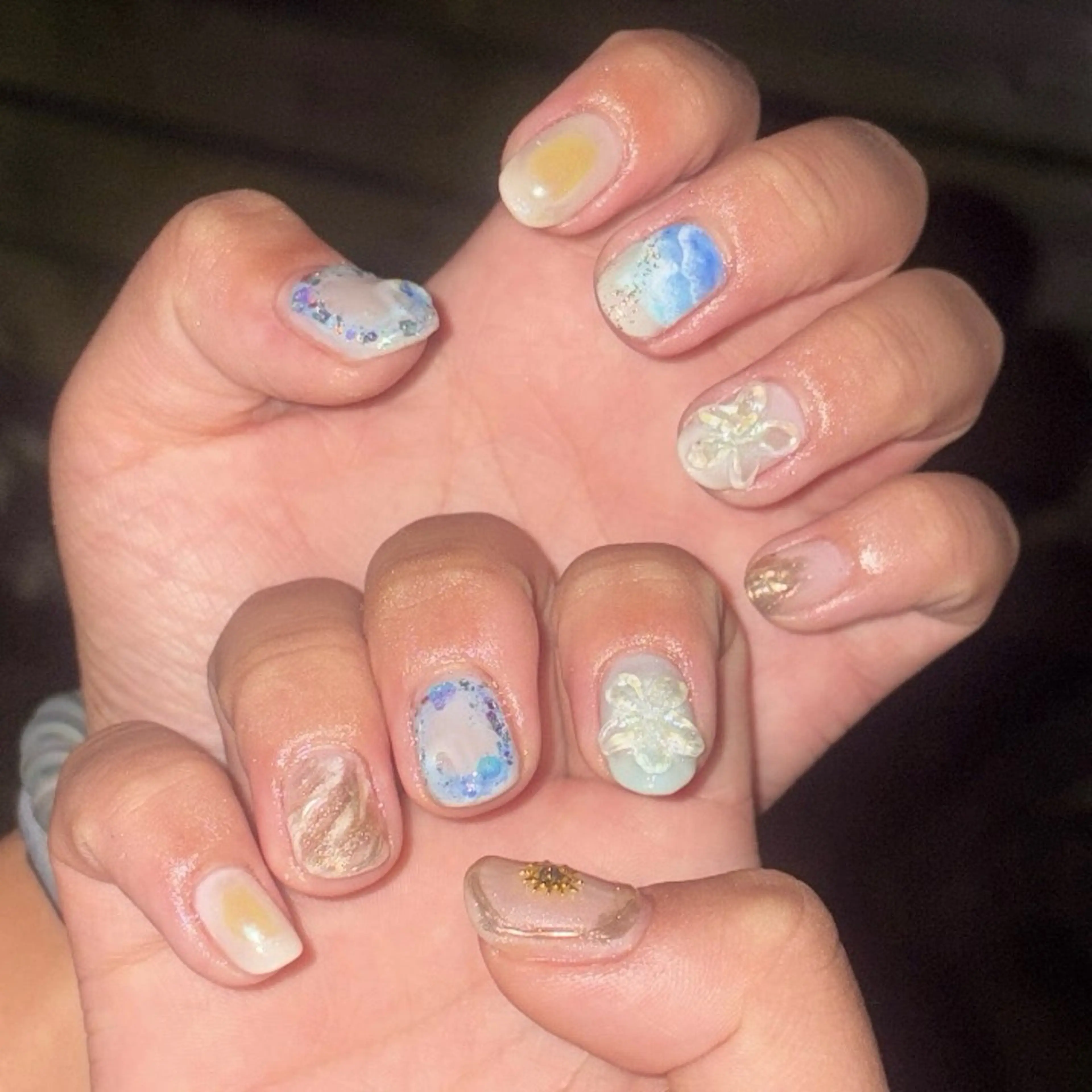 ネイル アートネイル Lamer 理心のネイルデザイン