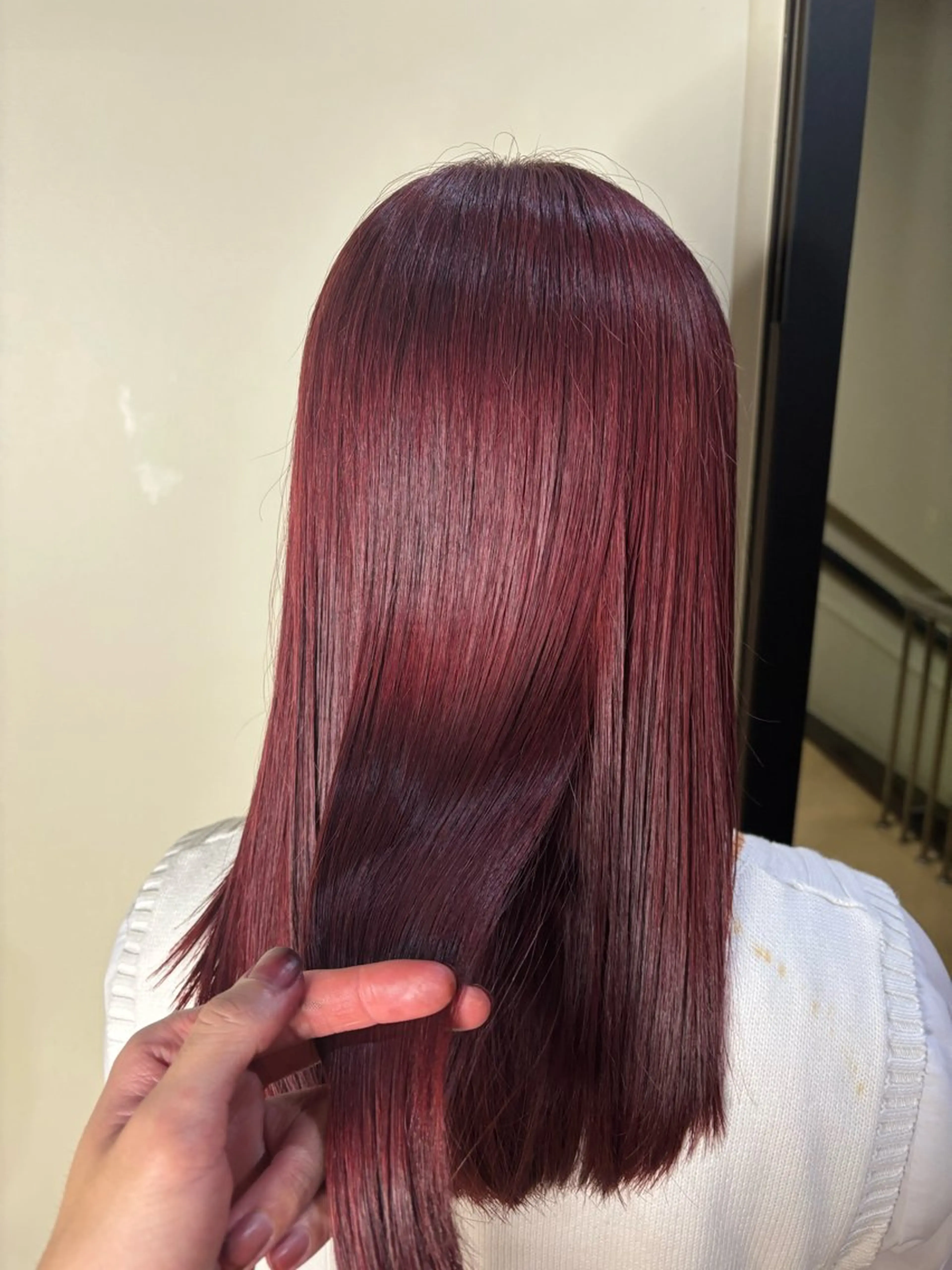 ミディアム ヘアカラー 透明感🌱ハイトーン ✨艶髪🫧川﨑　翼のヘアスタイル