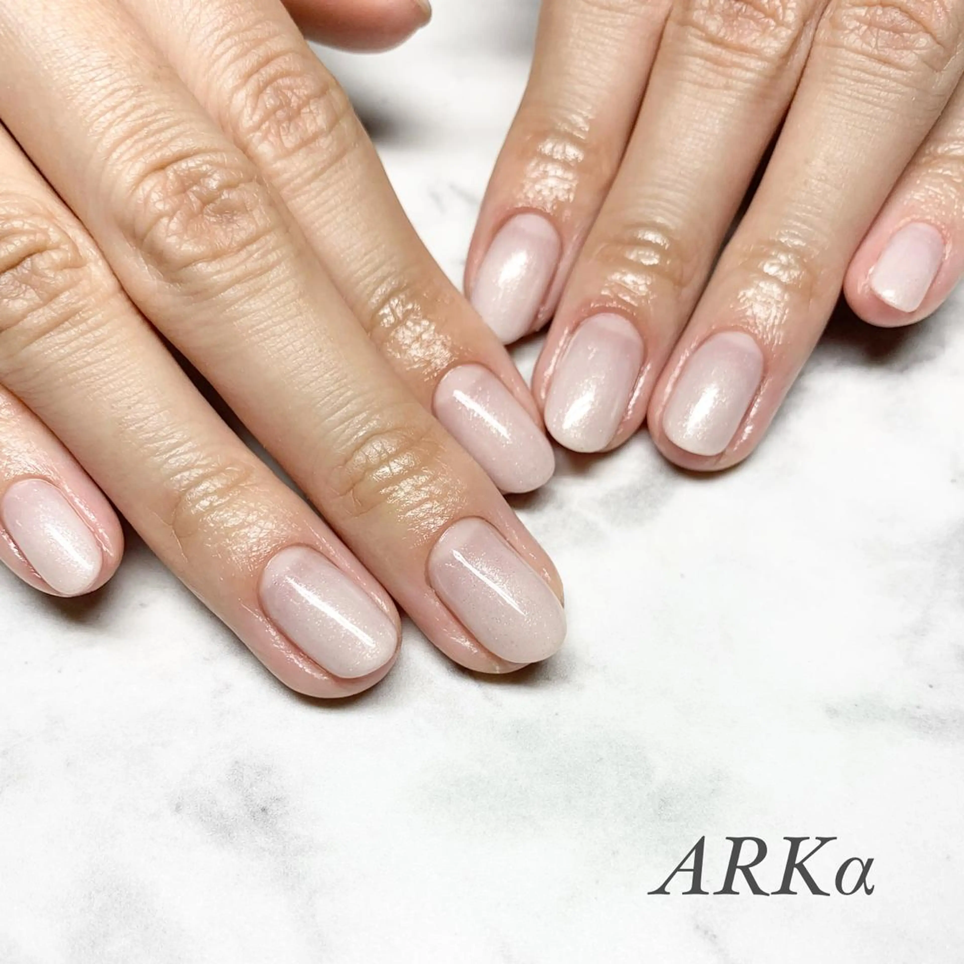 ショート ネイル ハンドネイル Nailsalon ARKαのネイルデザイン