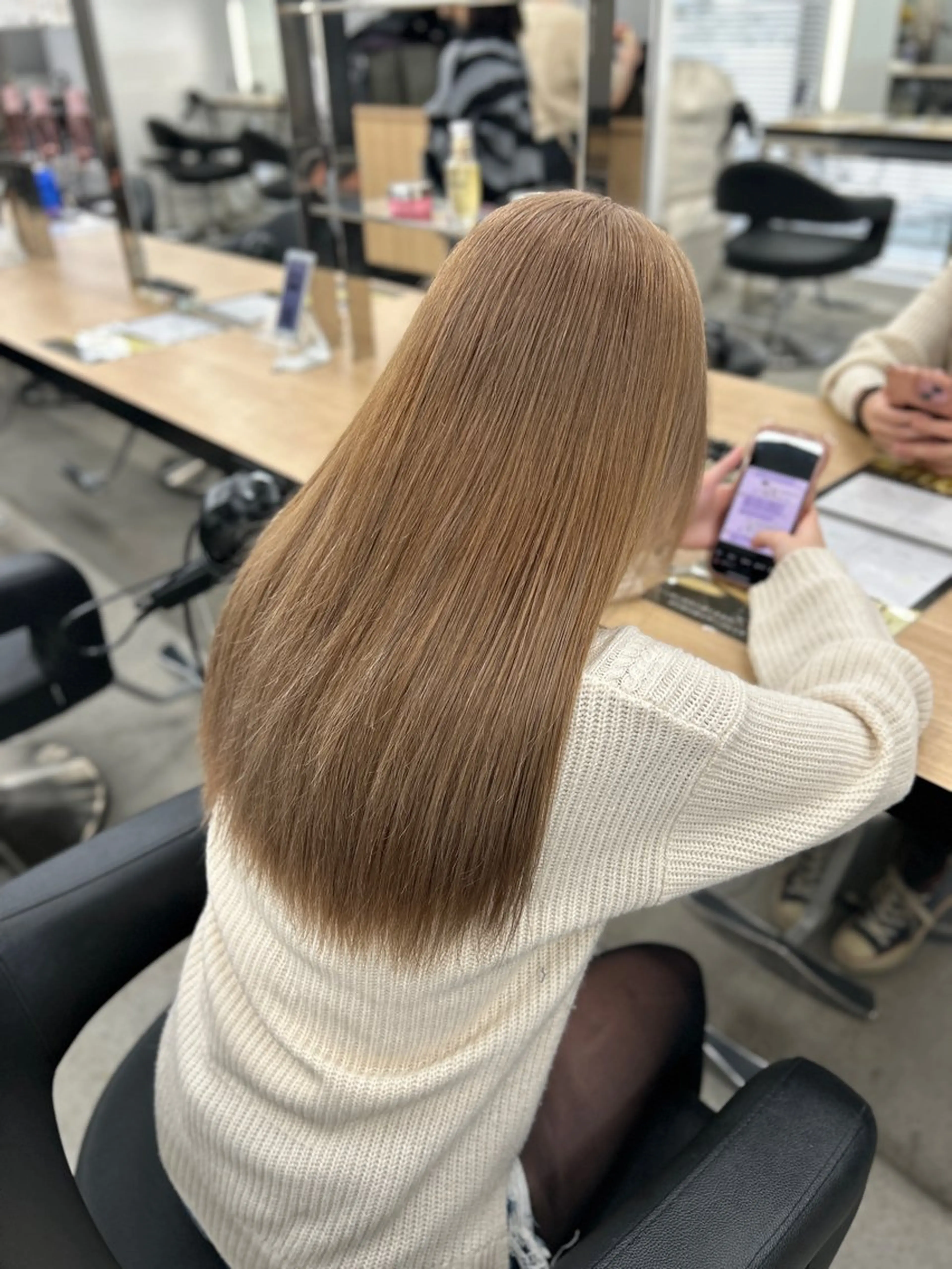 カラー ヘアカラー トリートメント 透明感ハイトーン/ ベージュ/りくとのヘアスタイル