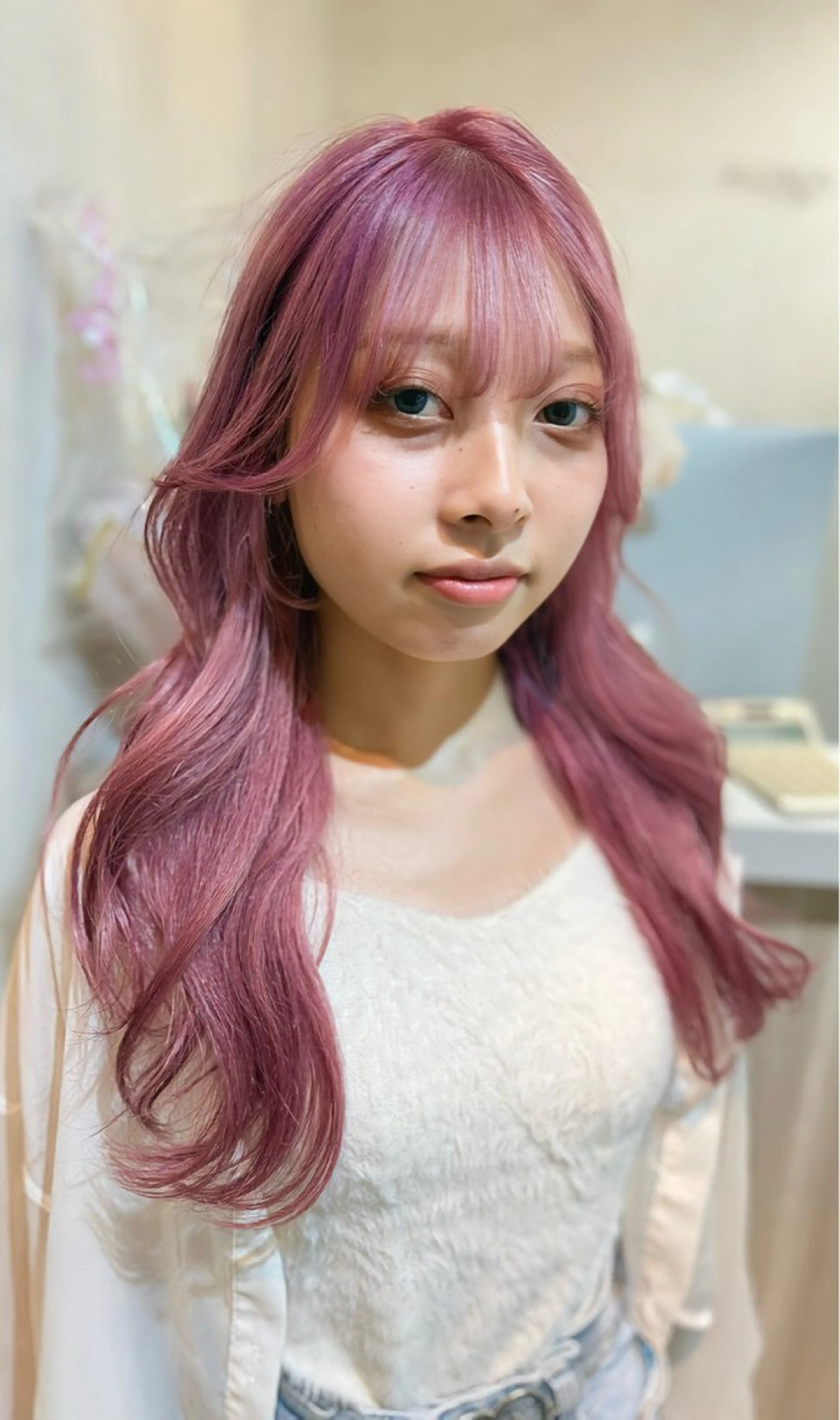 セミロング ヘアカラー SIGMA LATTE所属・SigmaLatte _momokaのヘアスタイル