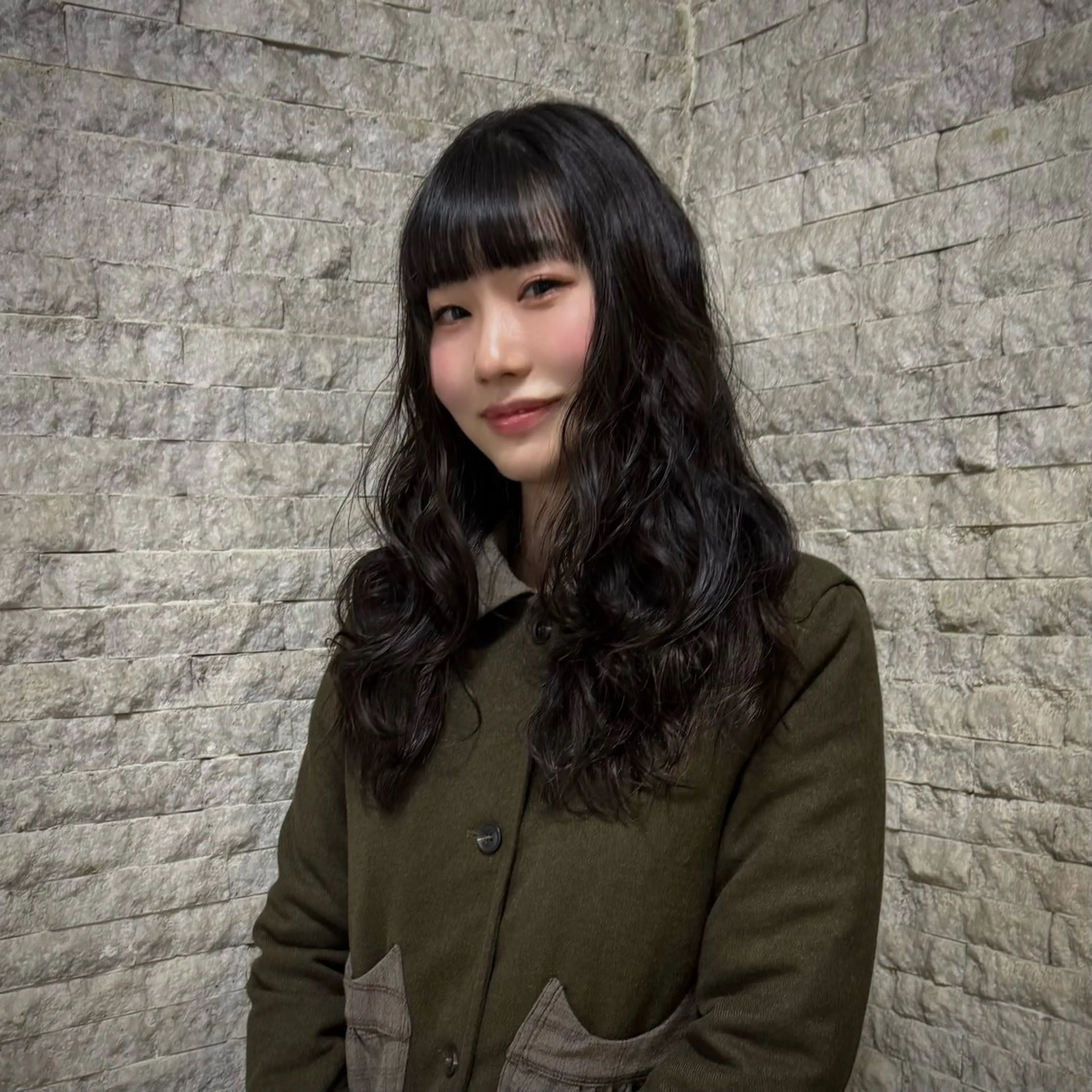 セミロング パーマ カット パーマ INORI|レイヤー |ハッシュカットのヘアスタイル