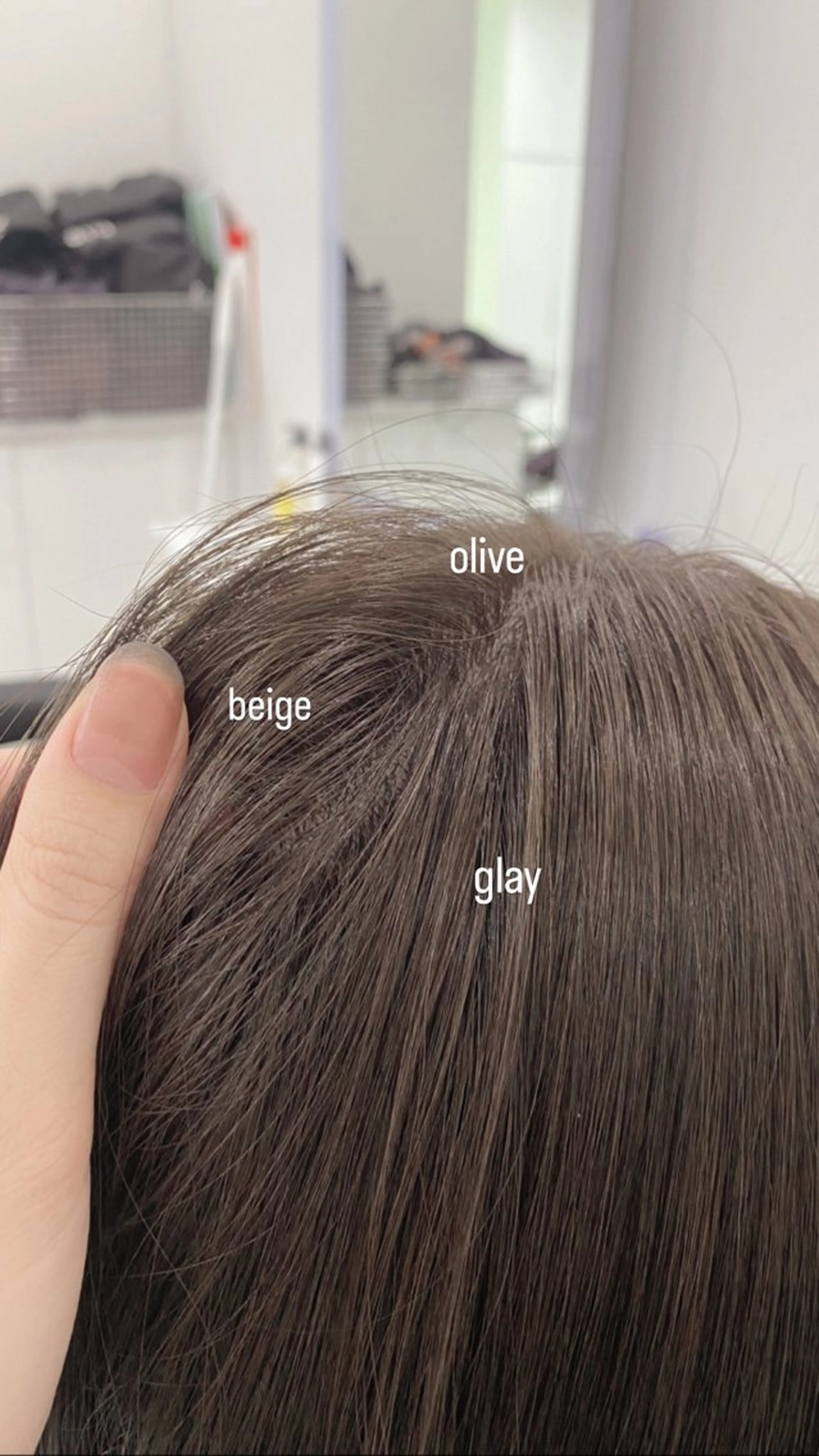 セミロング カラー ヘアアレンジ AIN.ANLY.所属・韓国ｶﾞｰﾘｰ 🎀ミスズ🩰のヘアスタイル