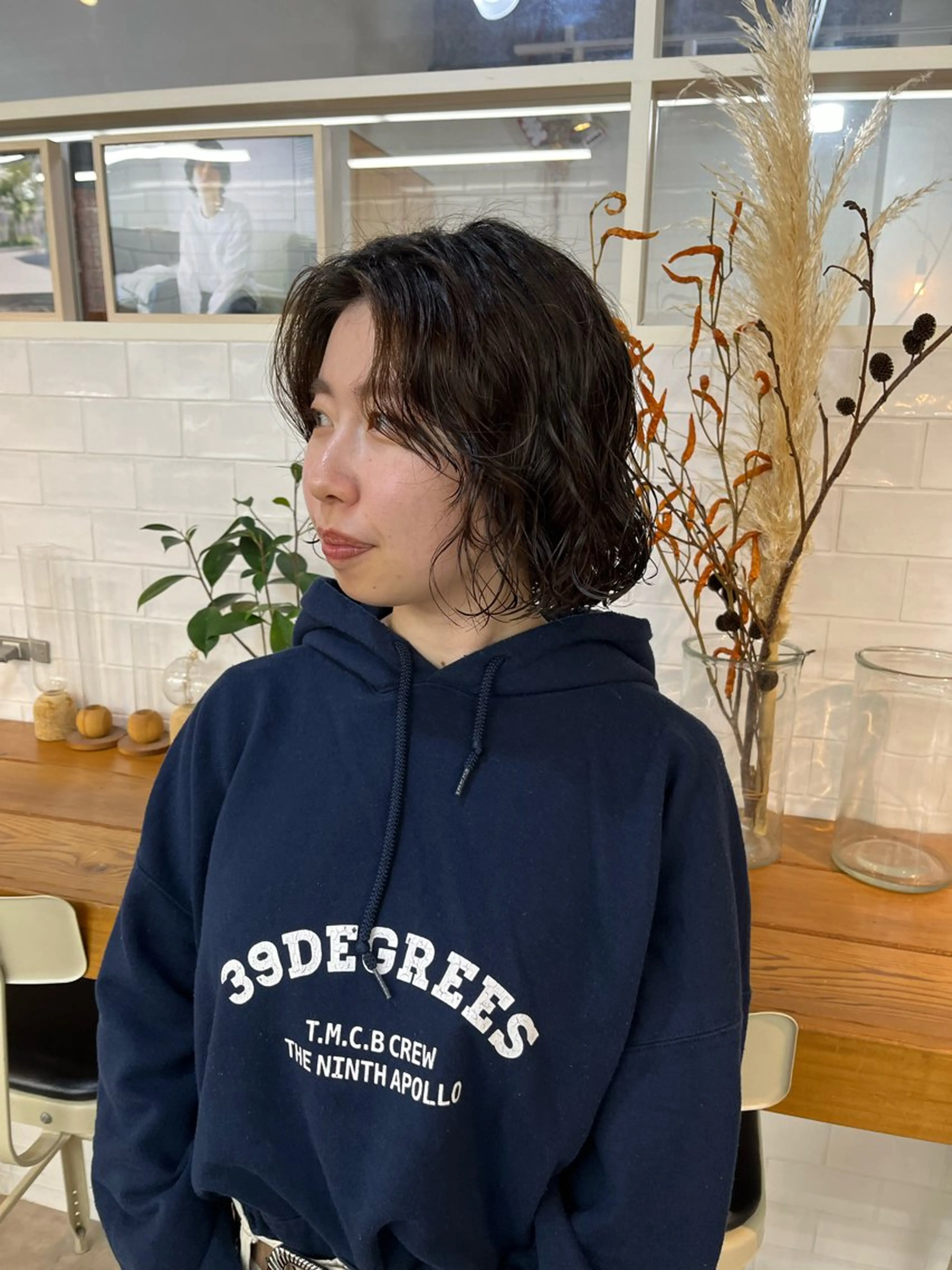 ショート パーマ カット パーマ benji仙台所属・KOKI/ ボブ/ パーマ/透明感カラーのヘアスタイル