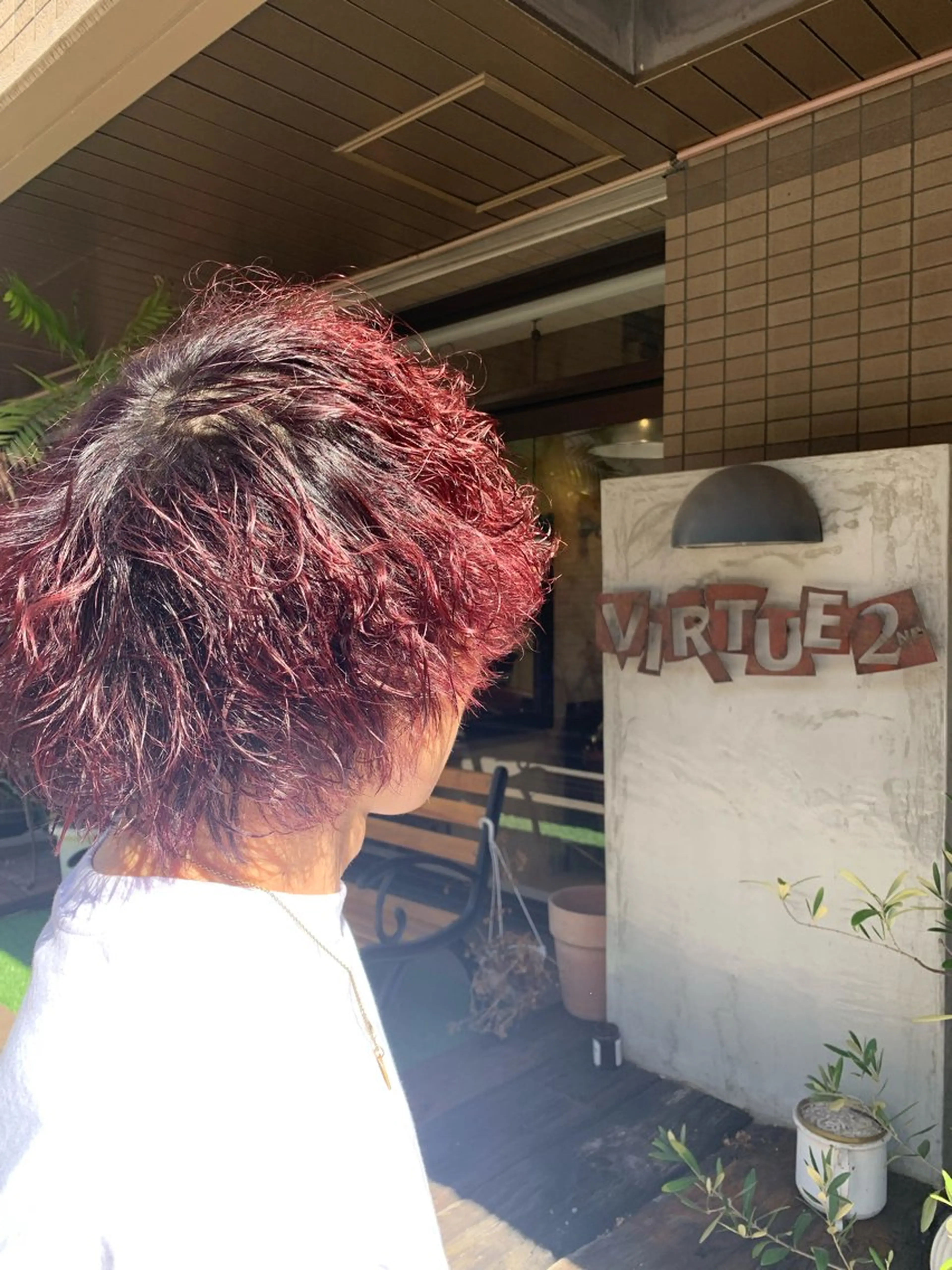 ショート カラー レッドカラー Ilo【イロ】所属・清水敬祐 【西荻窪/徒歩1分】のヘアスタイル