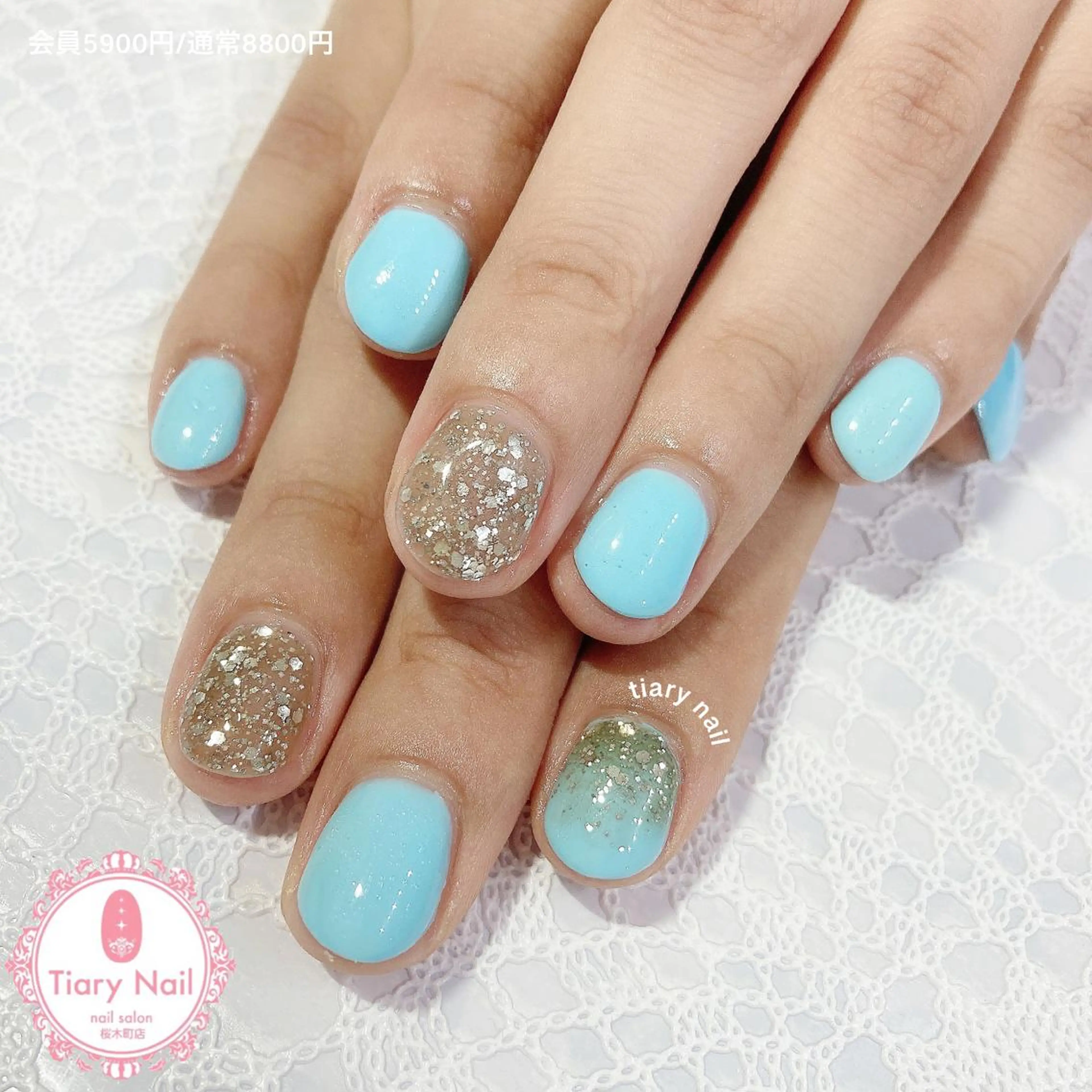 ネイル シンプルネイル TiaryNail まほのネイルデザイン