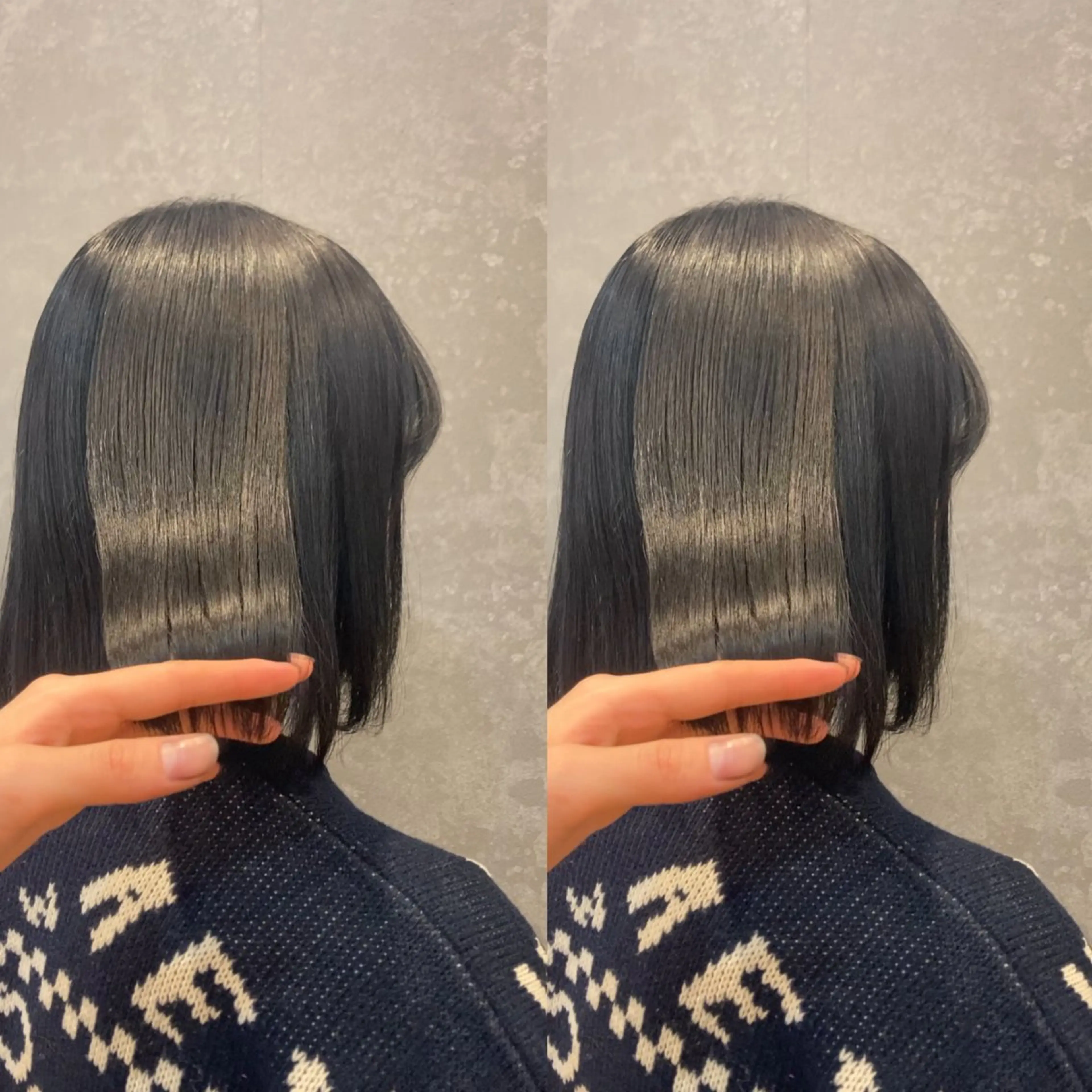 ミディアム カラー 髪質改善 トリートメント schon所属・み うのヘアスタイル