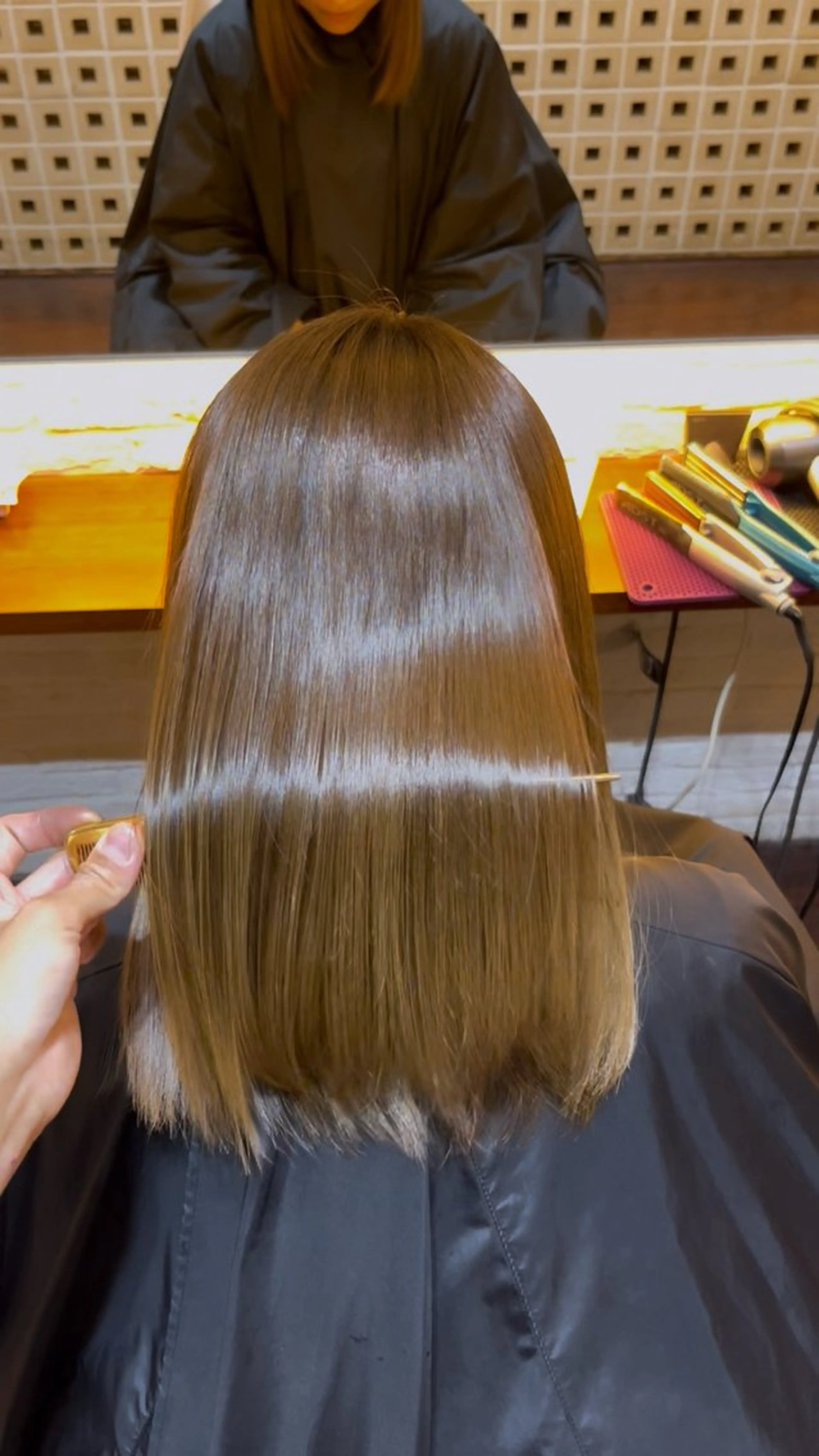 ミディアム 髪質改善 縮毛矯正 トリートメント CoCooN TAKUMAのヘアスタイル