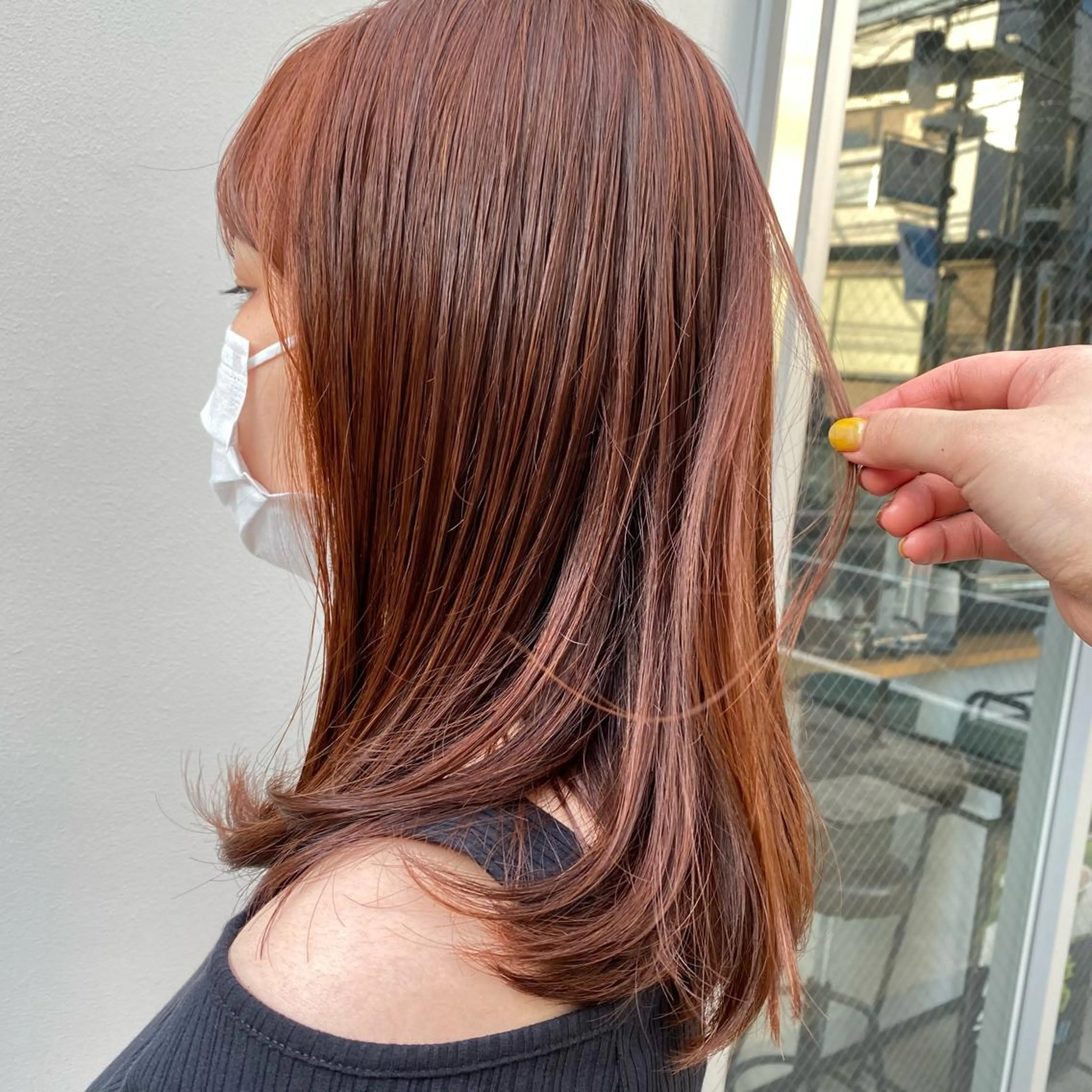 セミロング カラー 🪭risa 暖色/レイヤー🪭のヘアスタイル