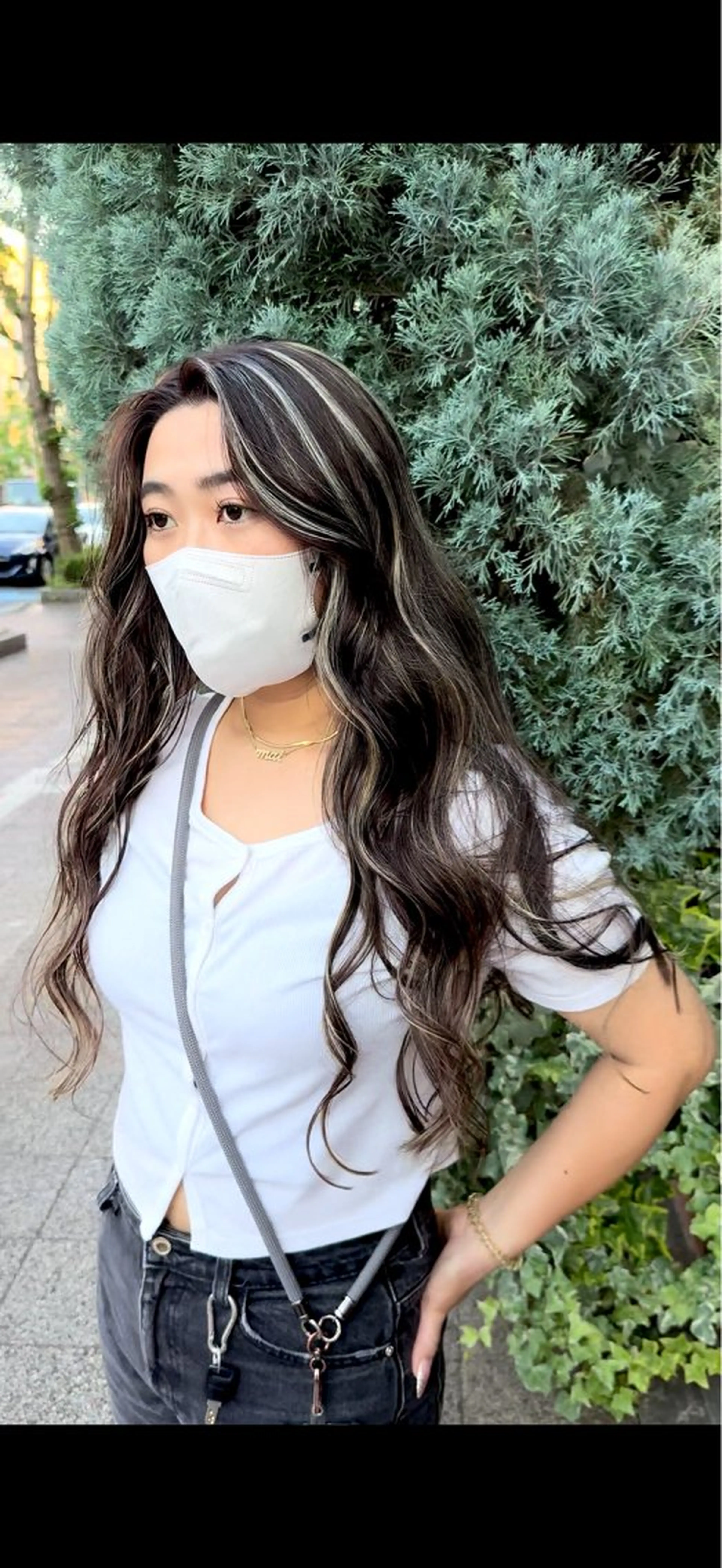 ロング カラー ハイライトカラー 3Dハイライト ハイライト ヘアカラー トリートメント Cure2所属・🌈白いハイライト 🌈 🐶ノザワ🐶のヘアスタイル