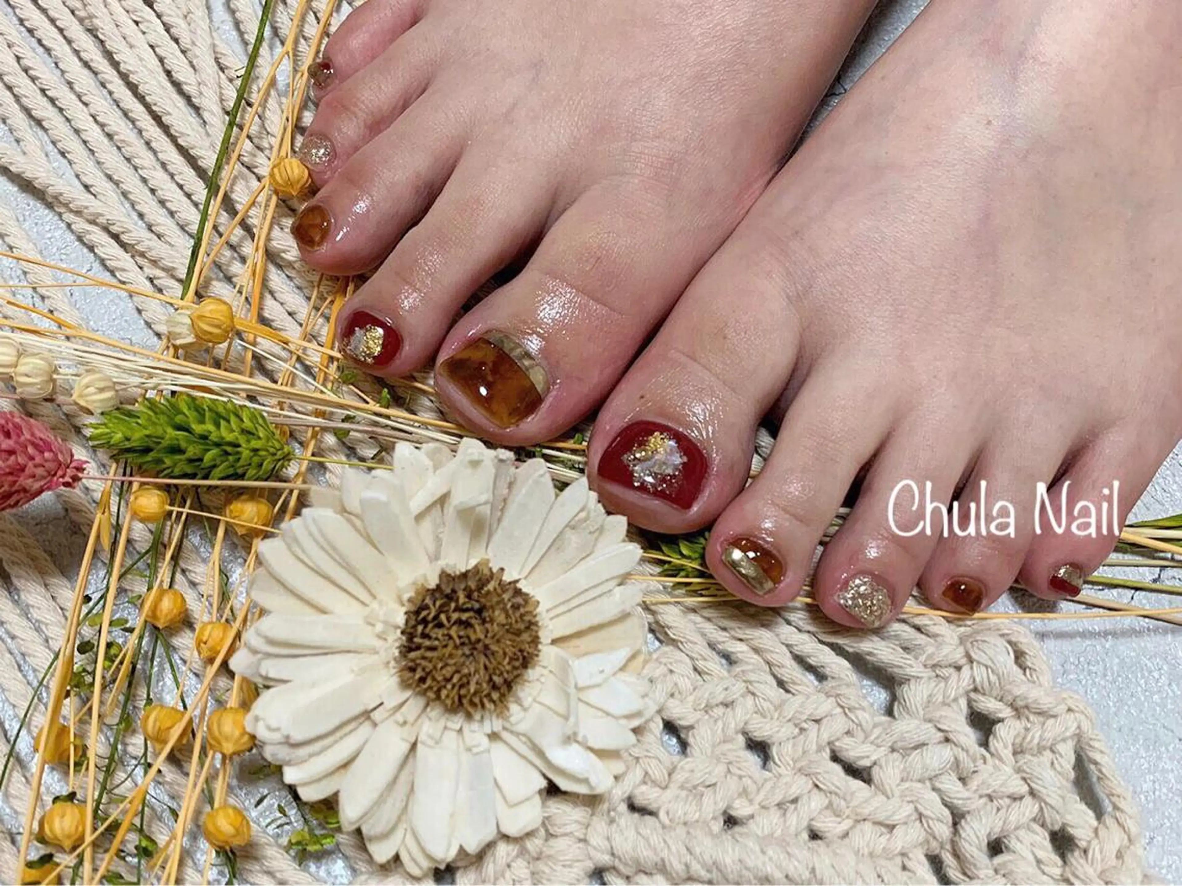 ネイル フットネイル ëmma nail_ by chulaのネイルデザイン