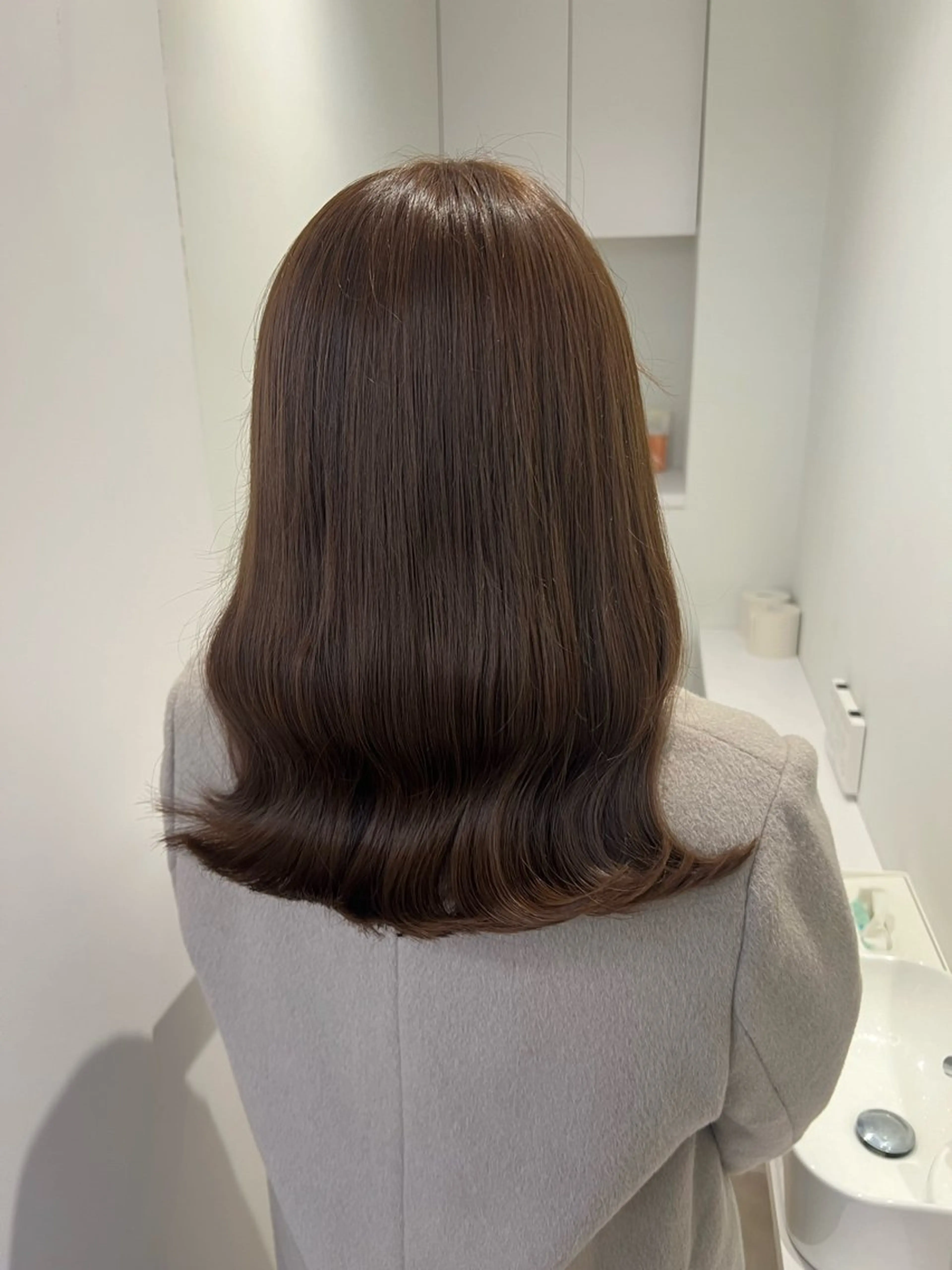 セミロング ヘアカラー アレンジ/ブラウン カラー HARU🕯のヘアスタイル