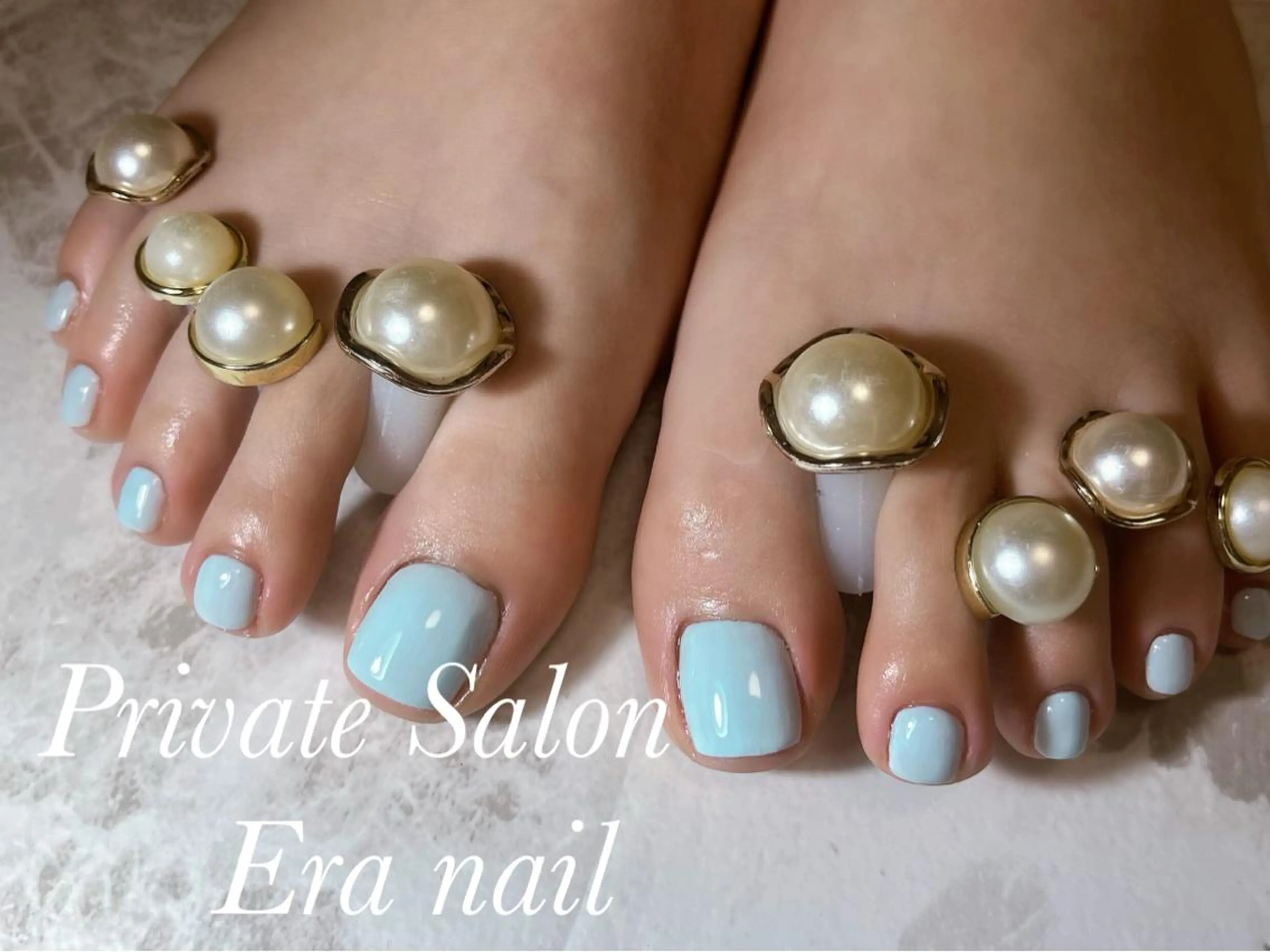 ネイル フットネイル ワンカラーネイル フットネイル Era nailのネイルデザイン