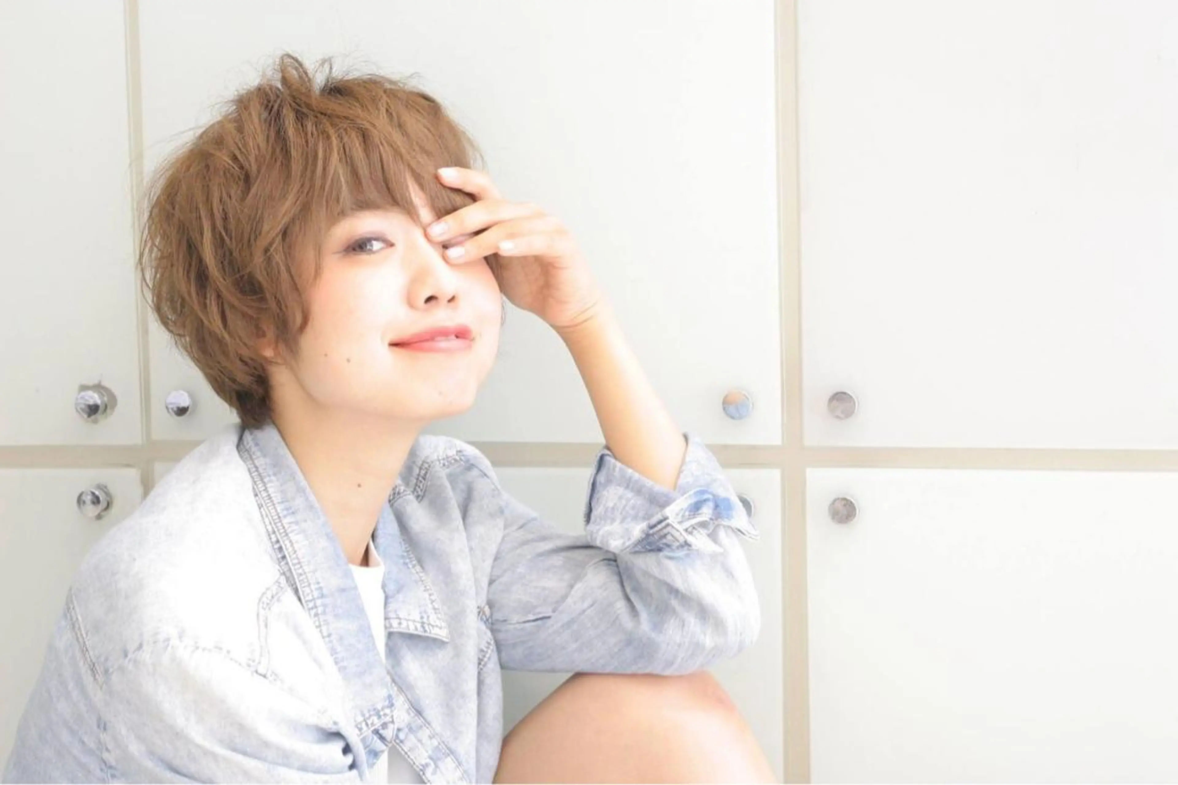 ショート カラー ［銀座］淡色 ラベンダー🫧大村のヘアスタイル