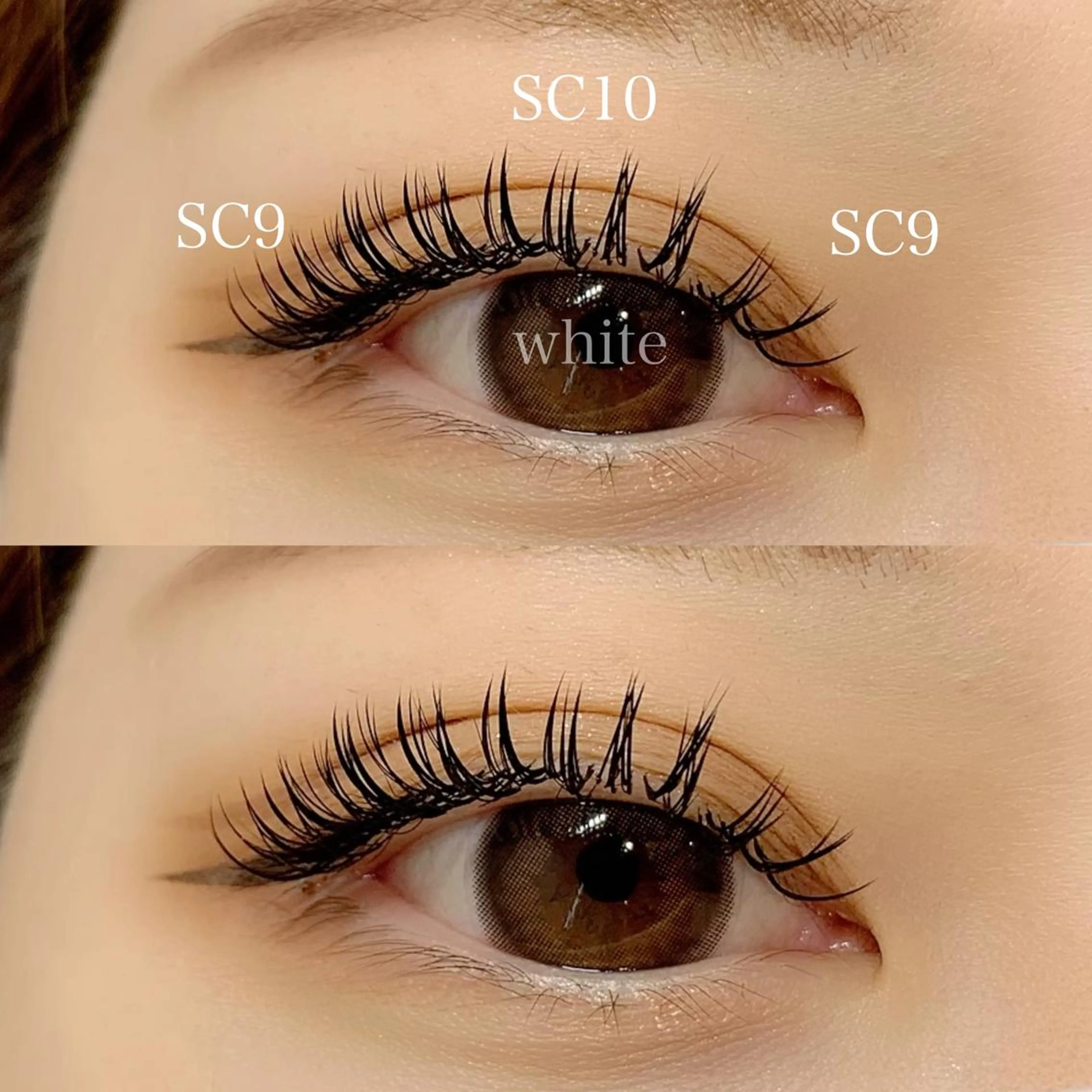 マツエク・マツパ バインドロック フラットラッシュ _WHITE 南海難波店のマツエク・マツパデザイン