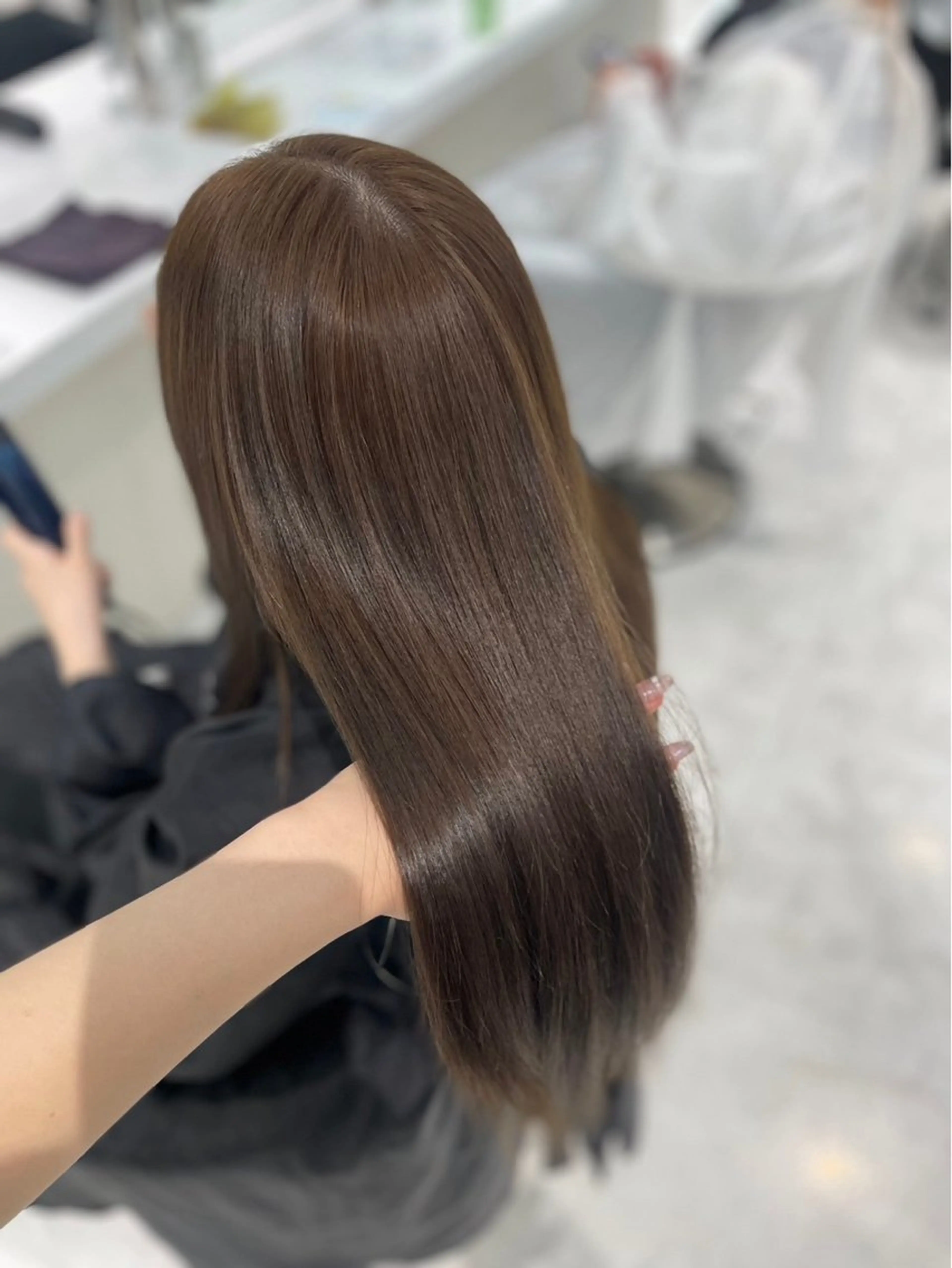 ロング カラー ケアカラー ロング ヘアカラー トリートメント ヘッドスパ 🐺メンズパーマ マッシュ　あさひ🐺のヘアスタイル