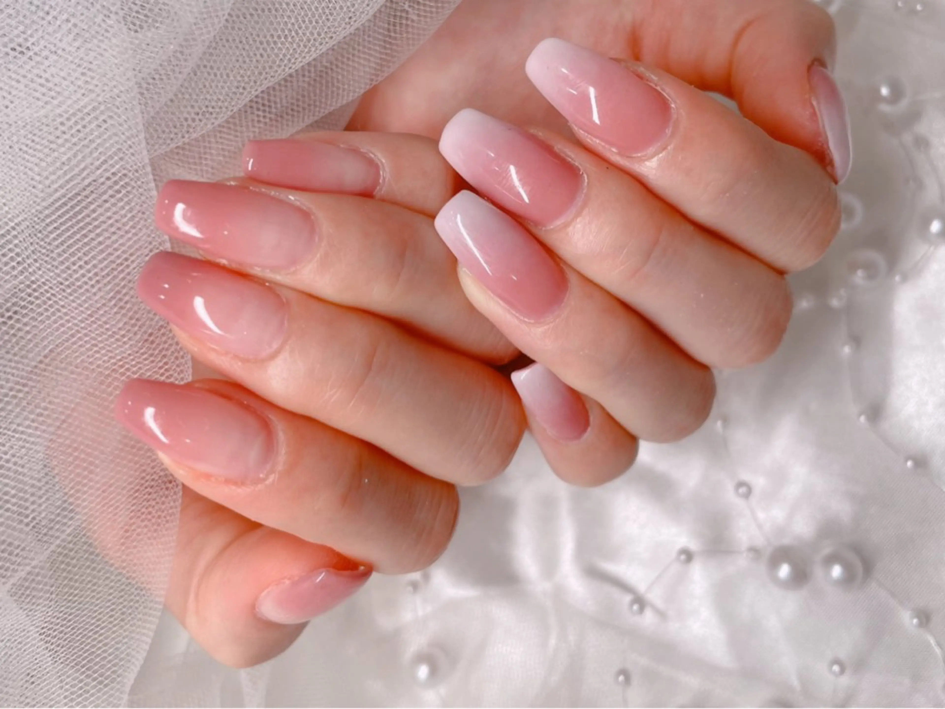 ネイル グラデーション 春ネイル ハンドネイル ゆりか ジョアアンジェ福島のネイルデザイン