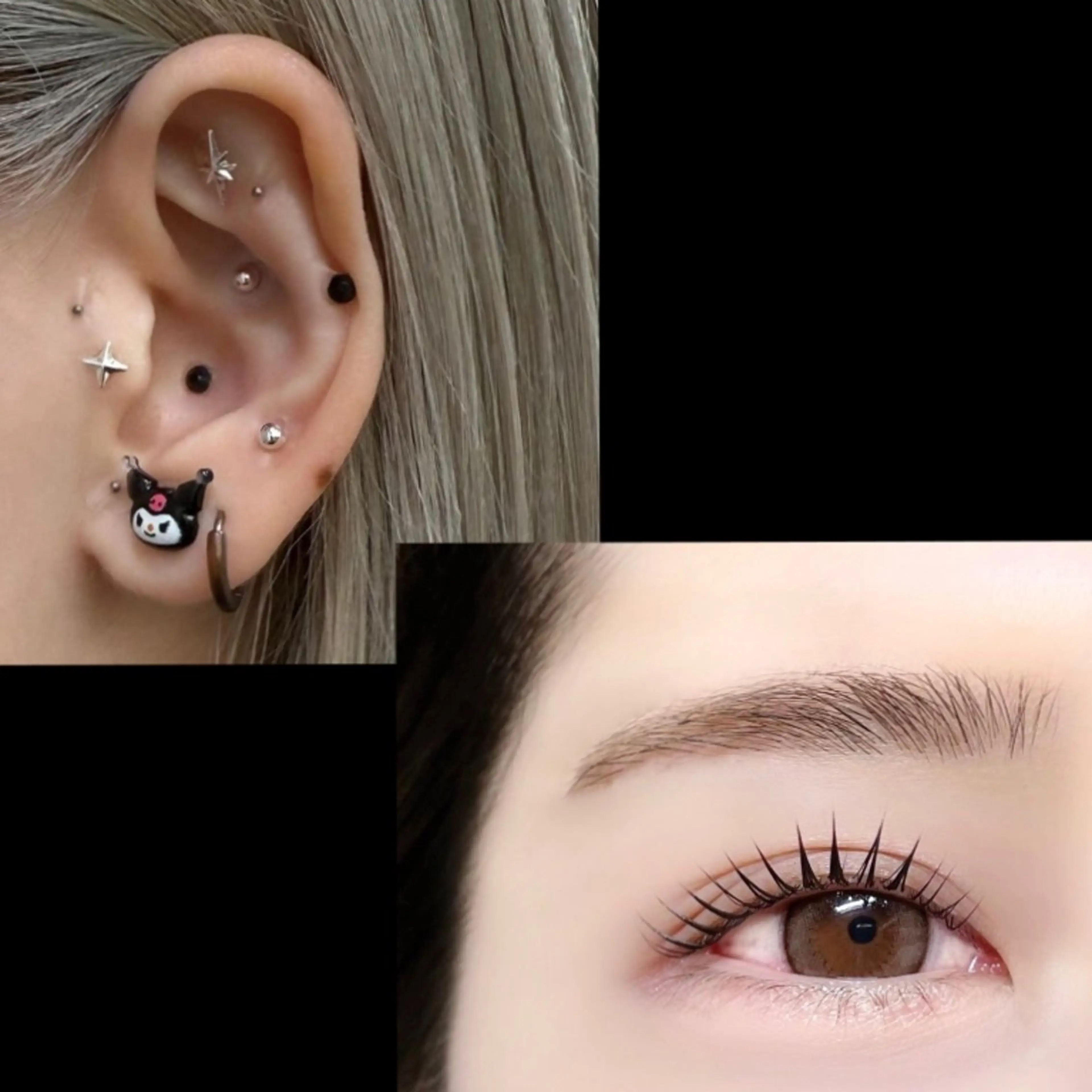 🩵🩷アイブロウ＆耳つぼジュエリー👂💎の写真