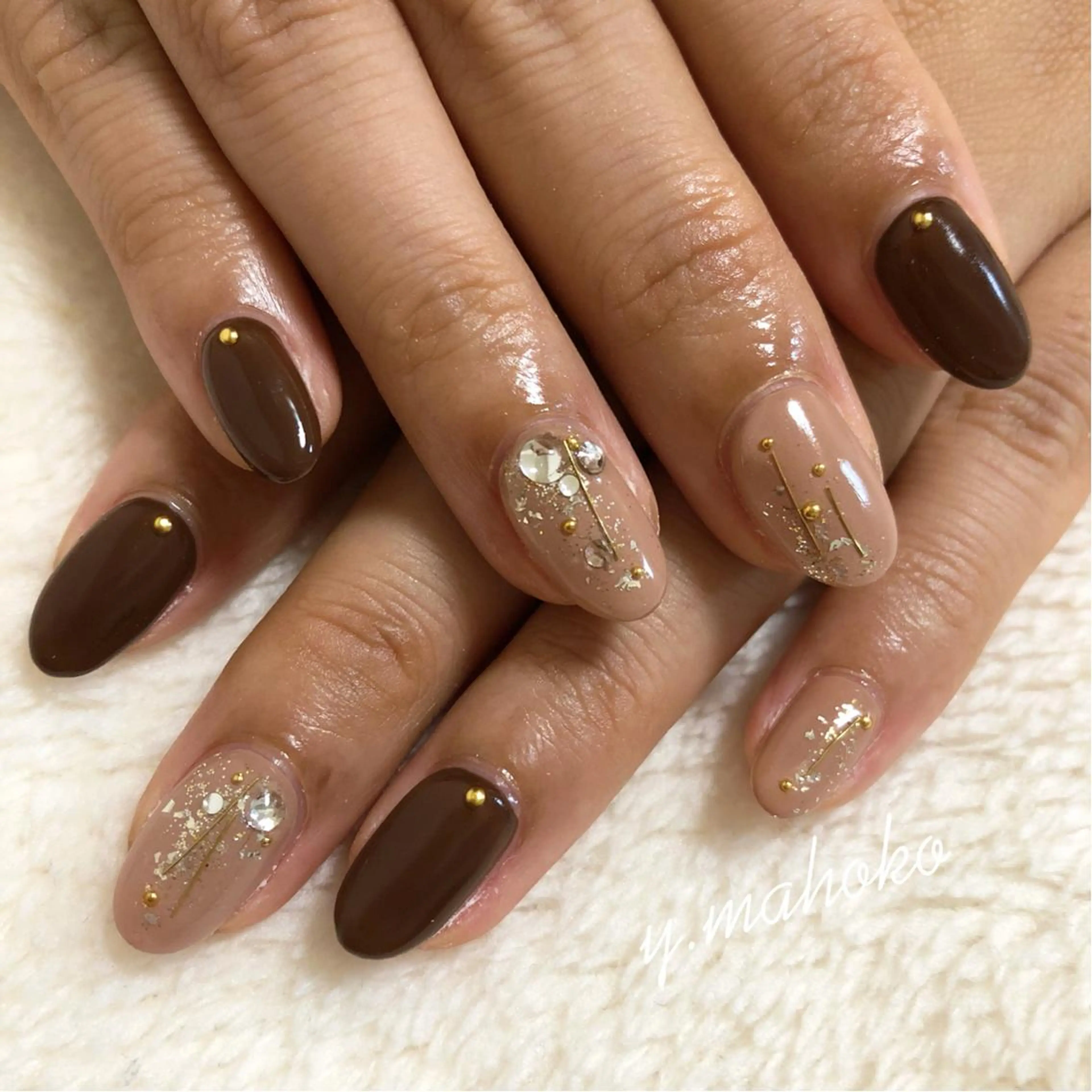 ネイル ハンドネイル She nail studio 原宿所属・パラジェル有/ スカルプ/mahoのネイルデザイン