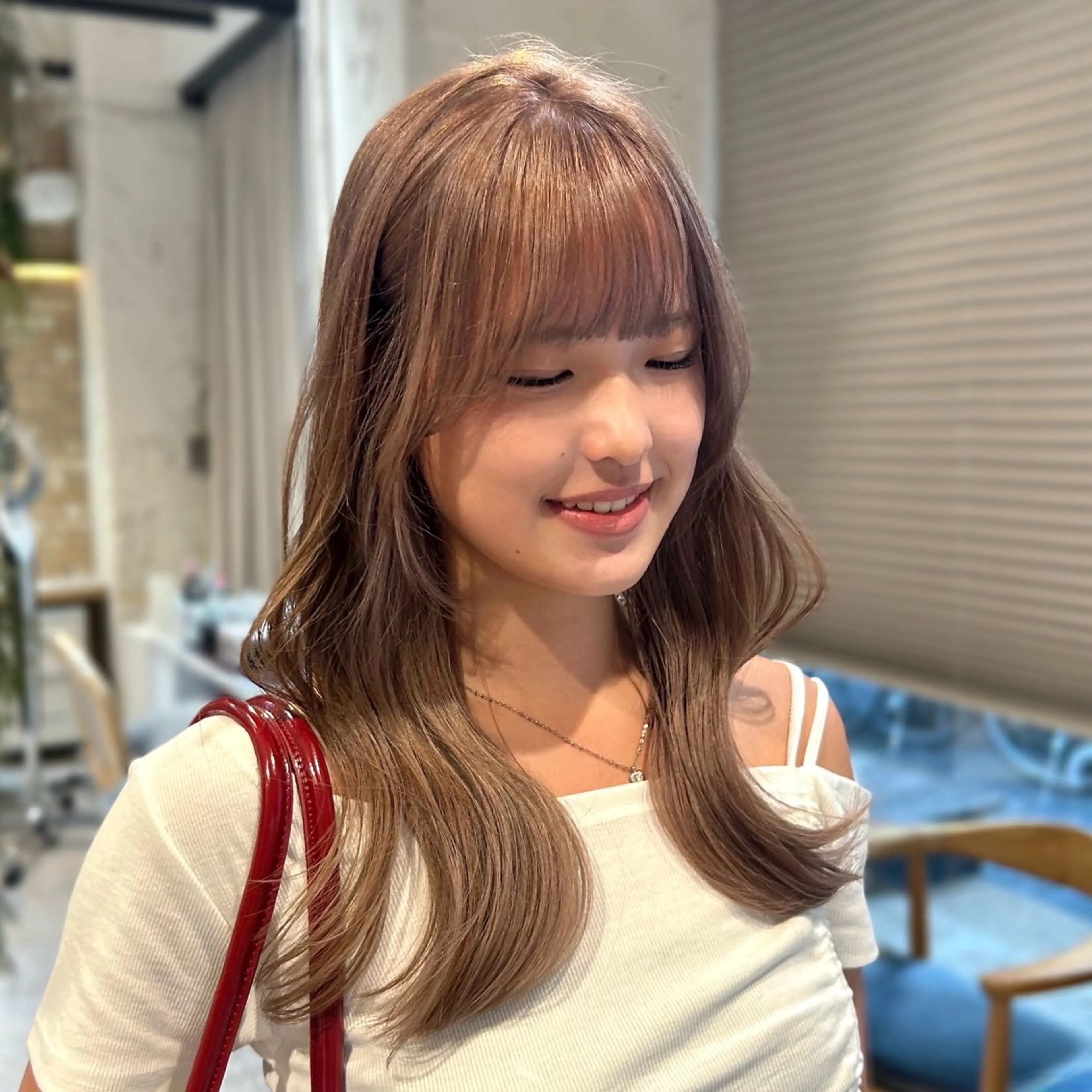 ロング カラー ヘアカラー レイヤースタイル COCORO 🎀のヘアスタイル