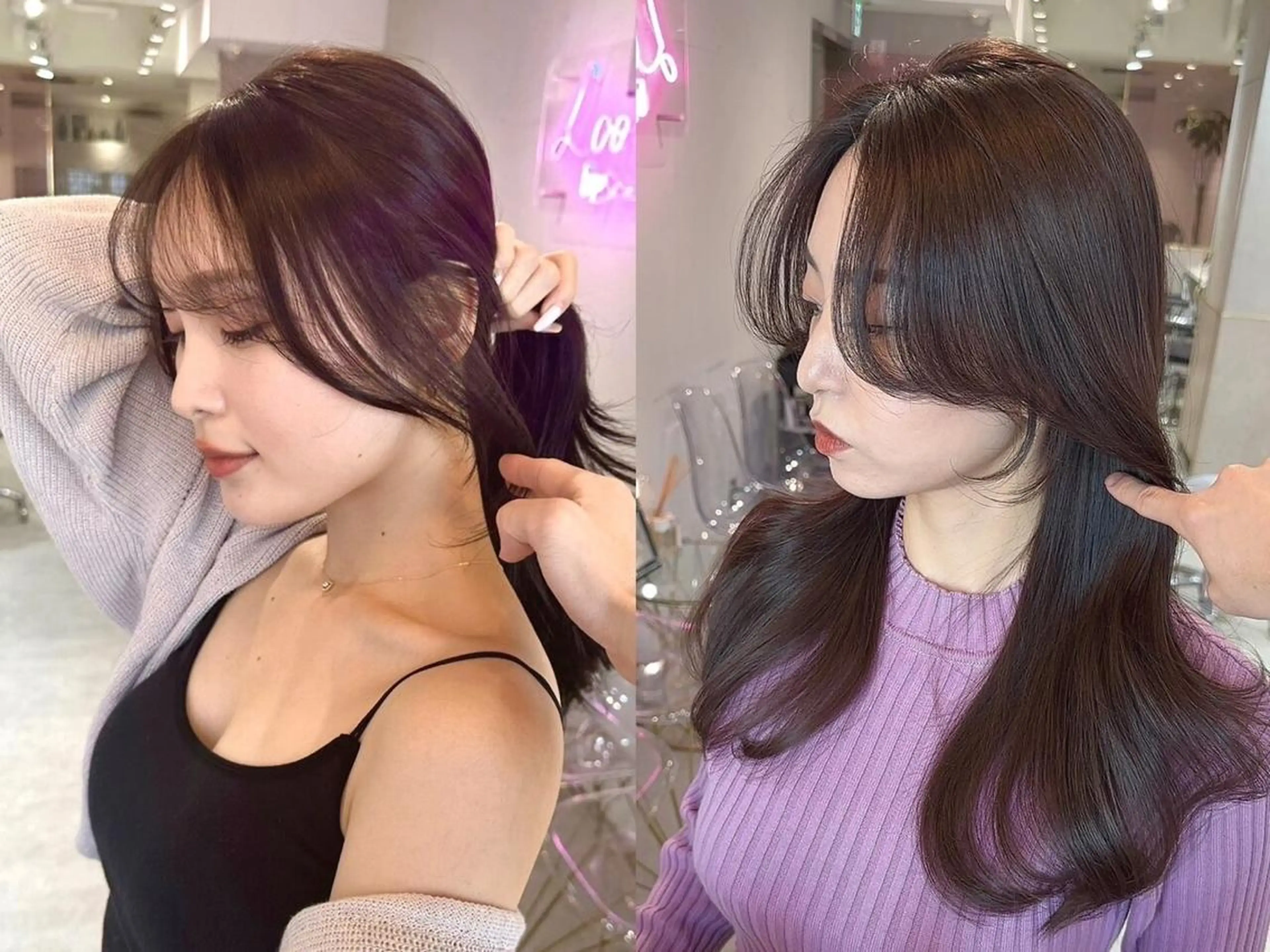 韓国風小顔カット+カラー+超音波TR ¥7980【新宿】の写真