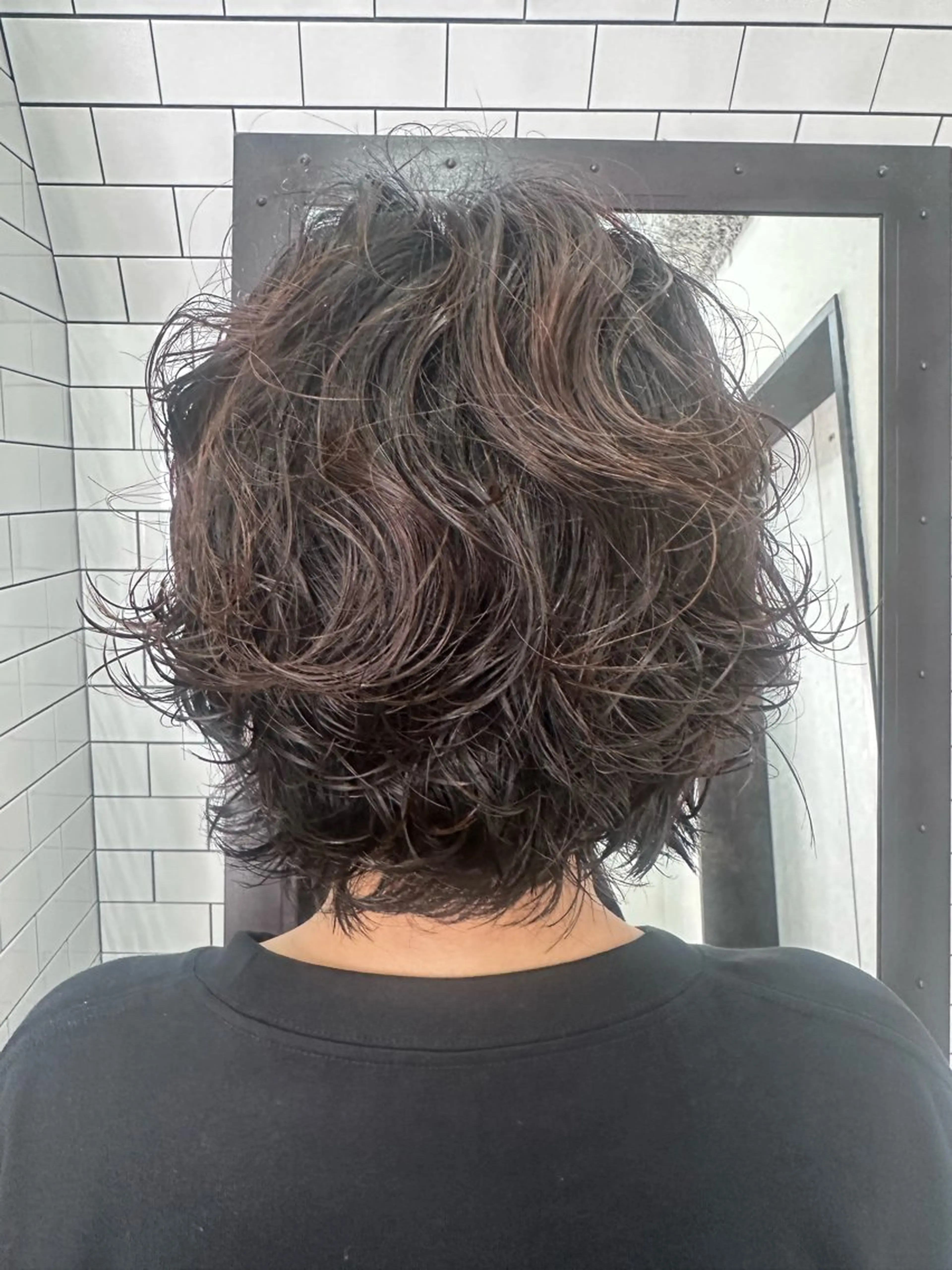 ショート パーマ カット パーマ トリートメント 妙見 知洋のヘアスタイル