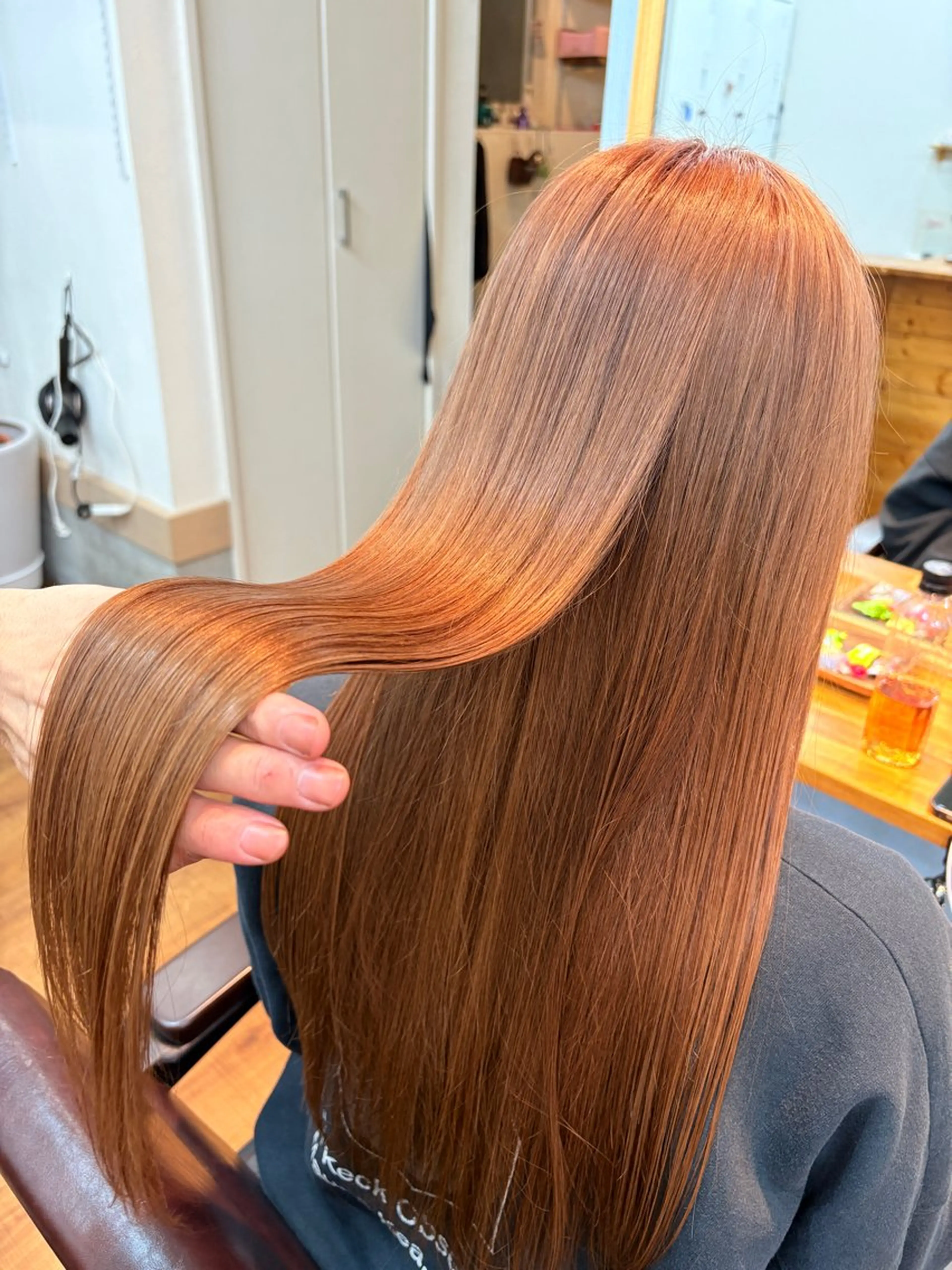 ロング カラー ヘアカラー トリートメント 髪質改善🌿‬/艶感 /髙木 優人のヘアスタイル