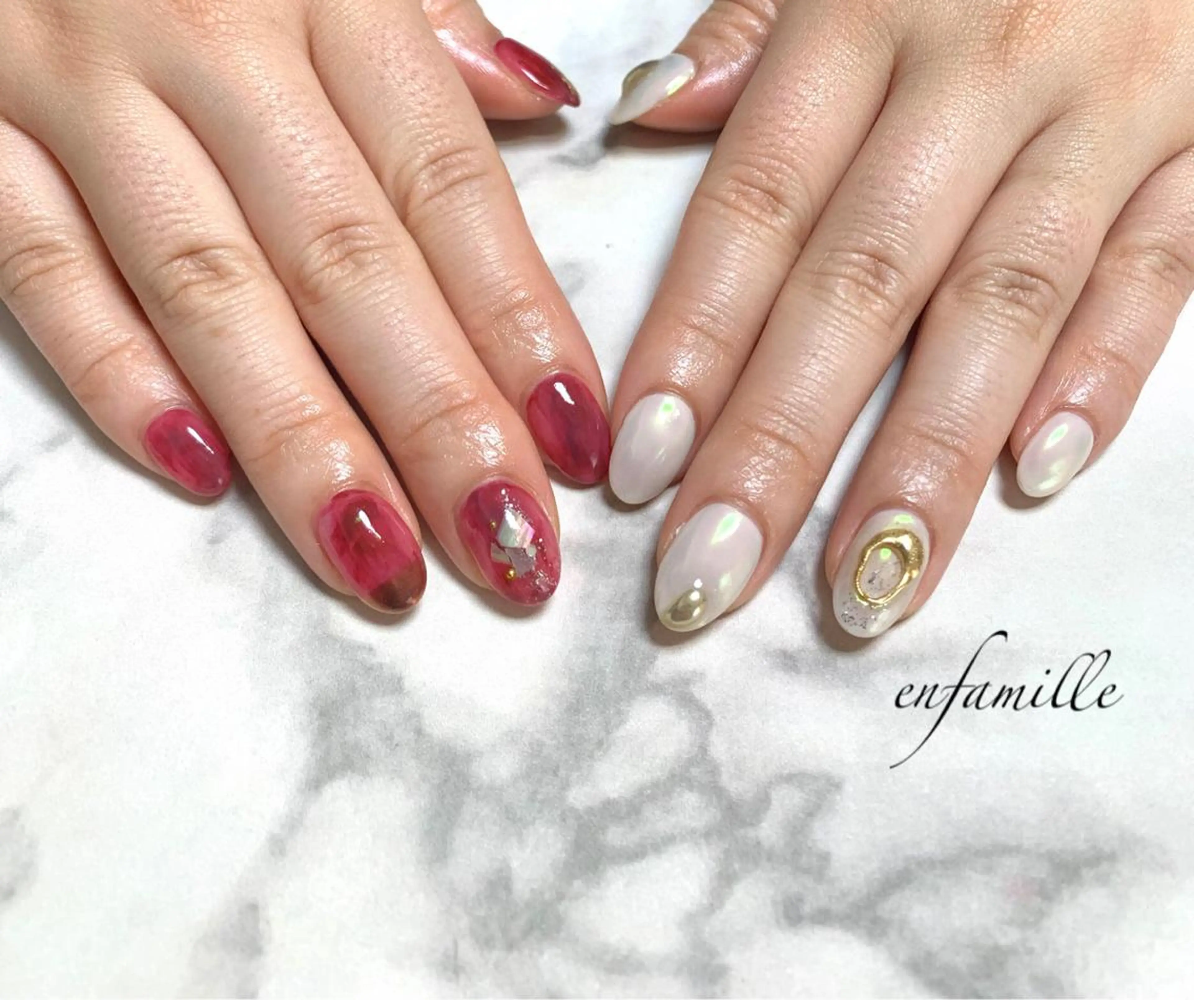 ネイル ハンドネイル nail salon en familleのネイルデザイン