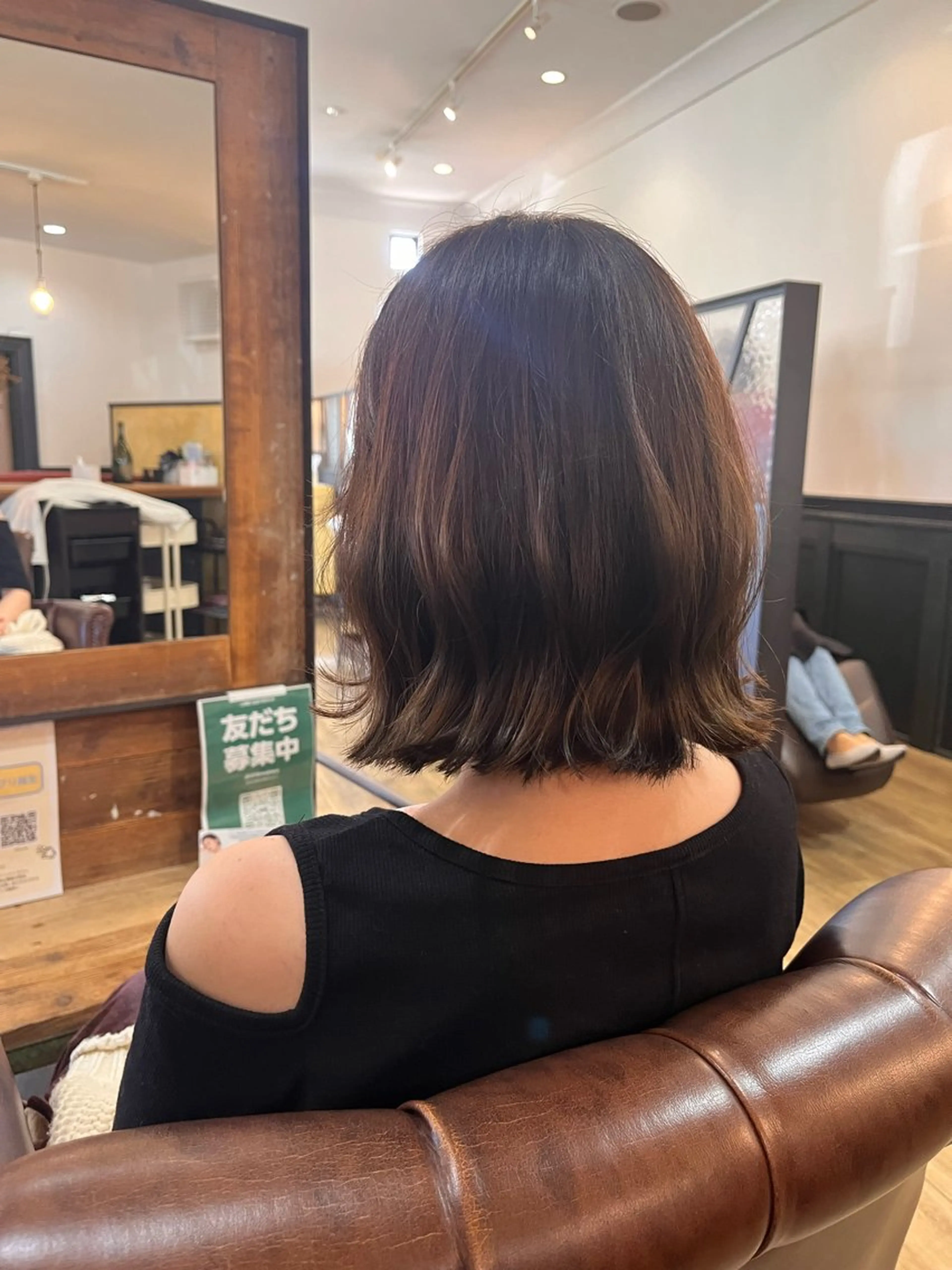 セミロング 上坪 あずさのヘアスタイル