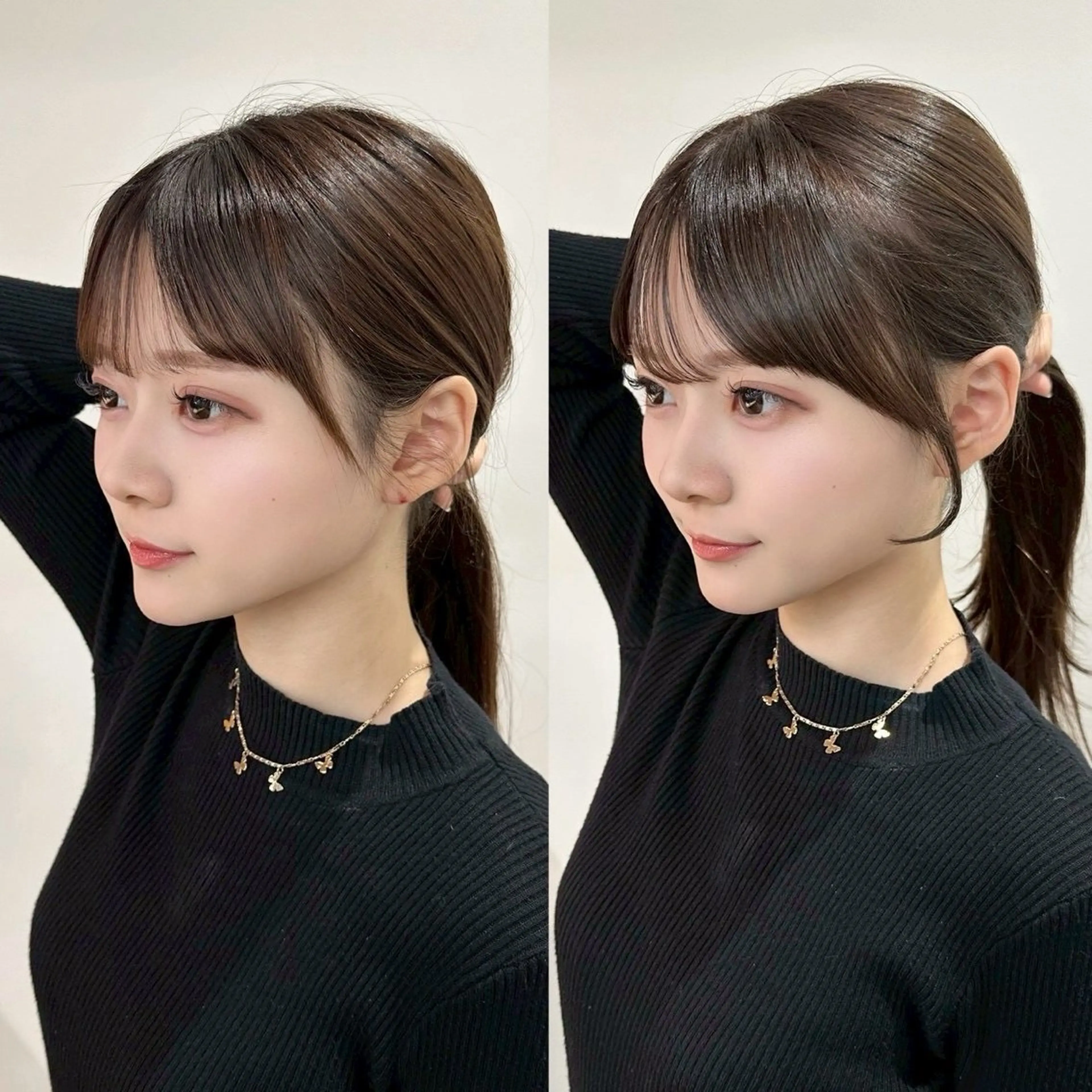 セミロング カラー カット ヘアカラー トリートメント ✨顔まわりカット ✨渋谷人気No.1✨のヘアスタイル