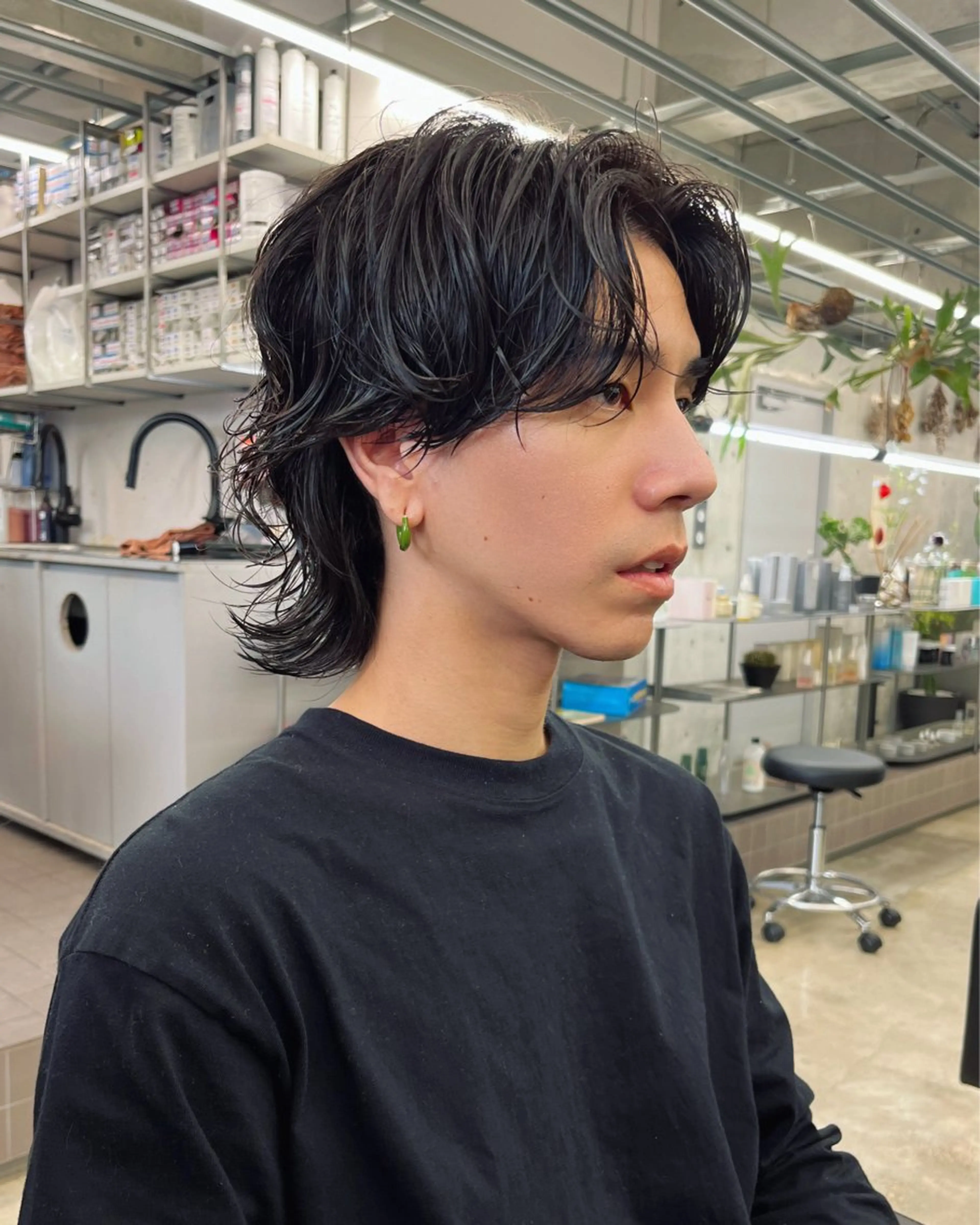 パーマ メンズ カット パーマ ダブルカラー/ ケアブリーチ/クニトのヘアスタイル