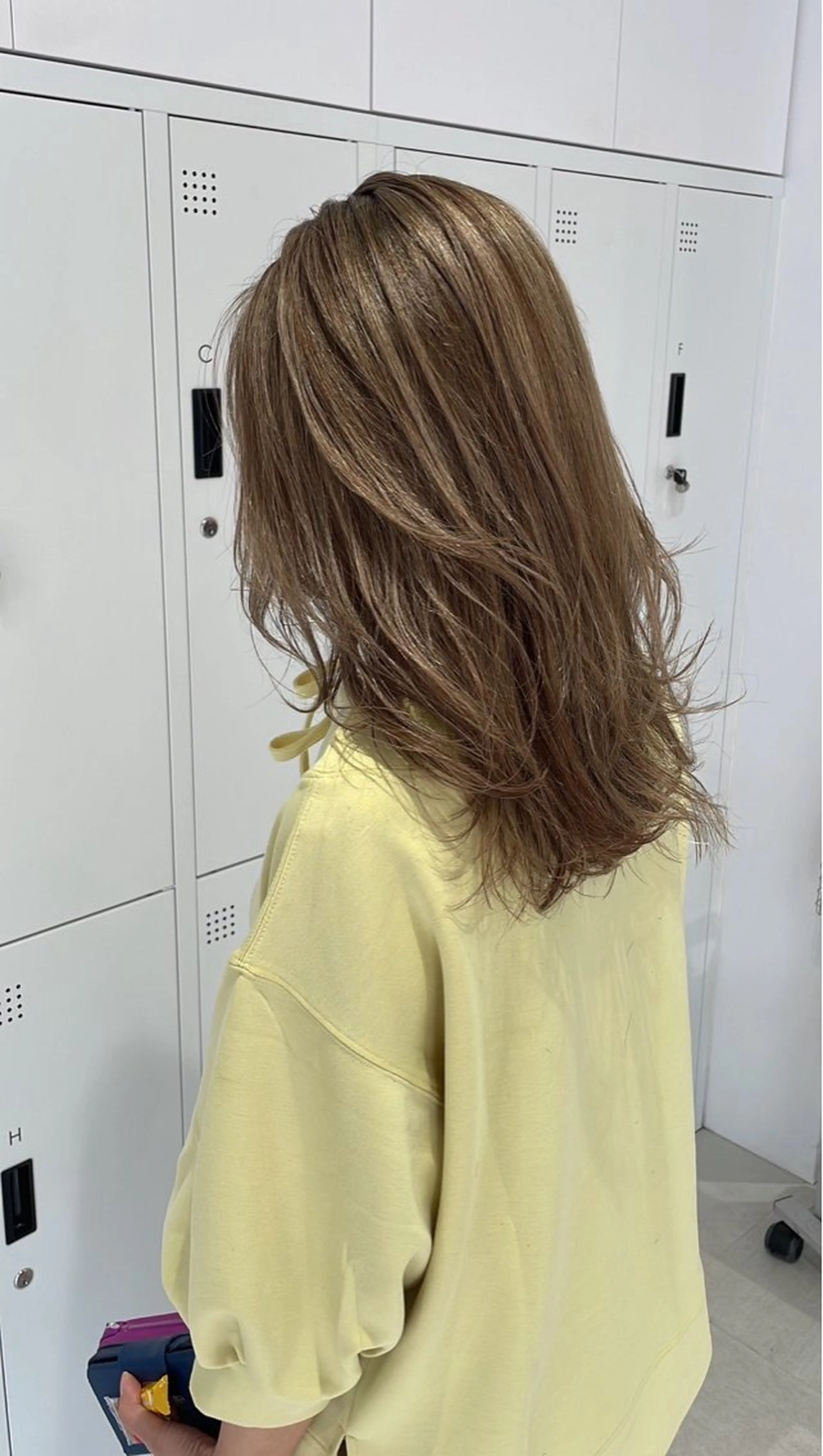 セミロング カラー グレージュ/ベージュ /経堂/sana🌱のヘアスタイル