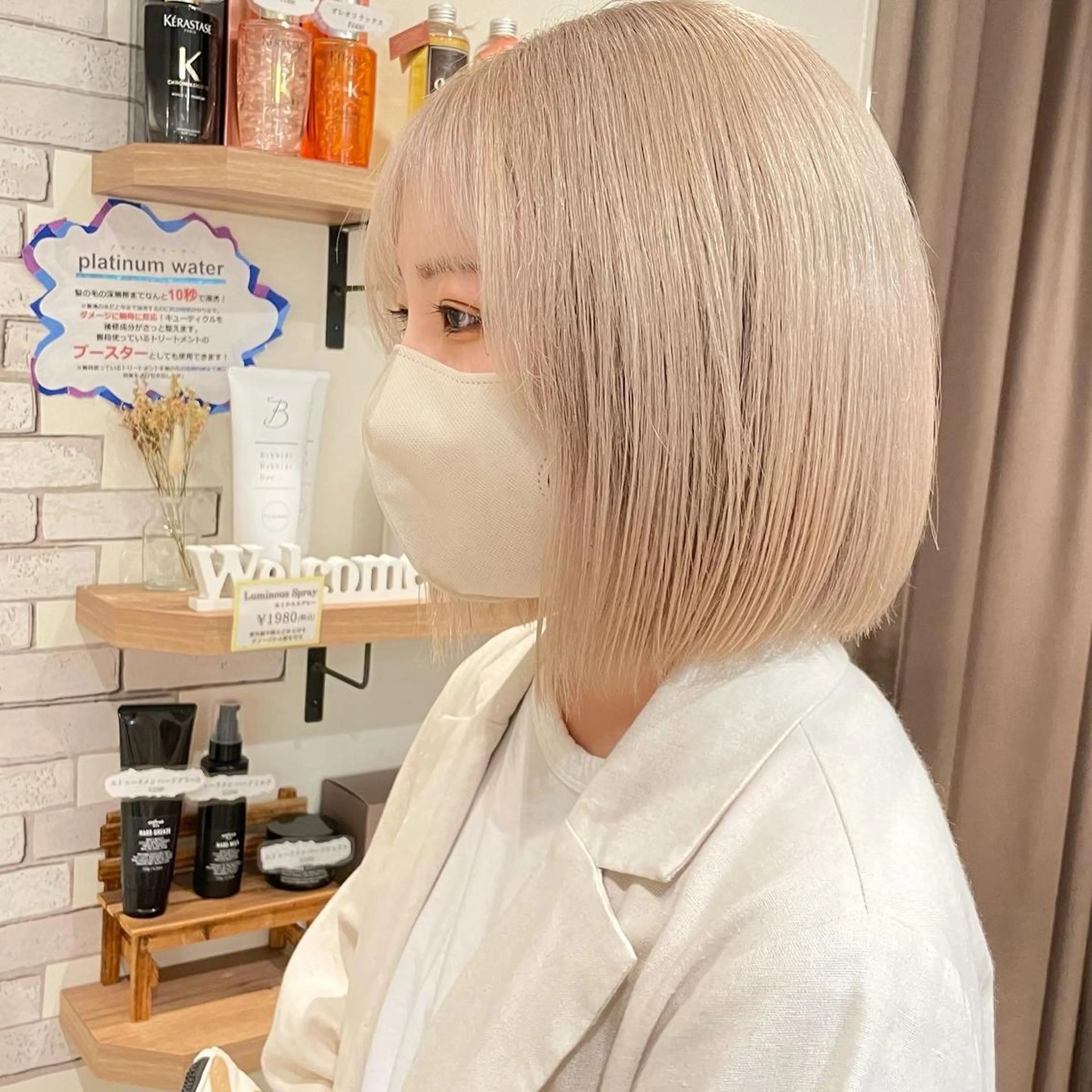 ショート カラー ヘアカラー 大人可愛い/レイヤー /ブリーチ/溝口誠二のヘアスタイル