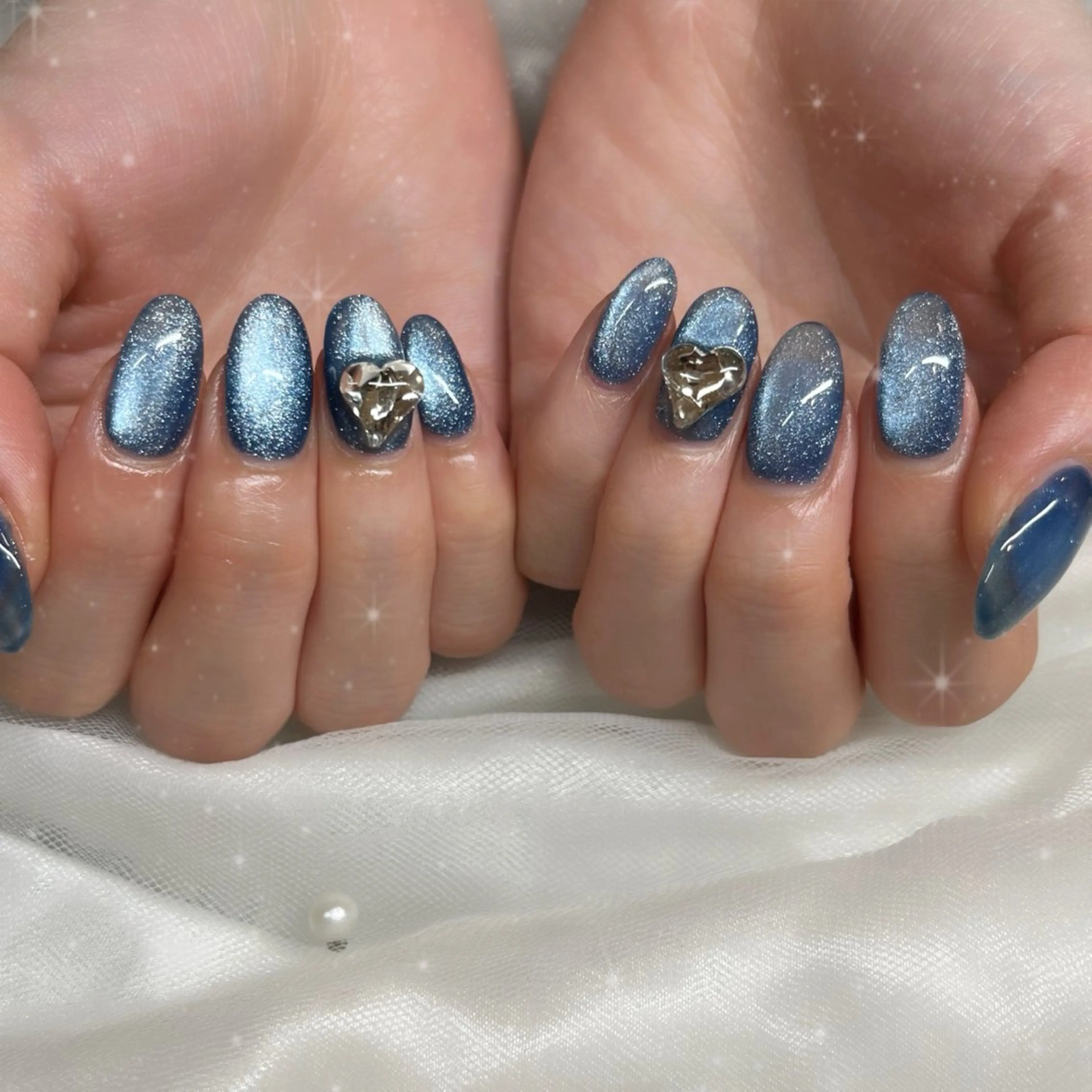 ネイル マグネットネイル ハンドネイル ブルーデイジー栄本店所属・BlueDaisy 栄本店のネイルデザイン