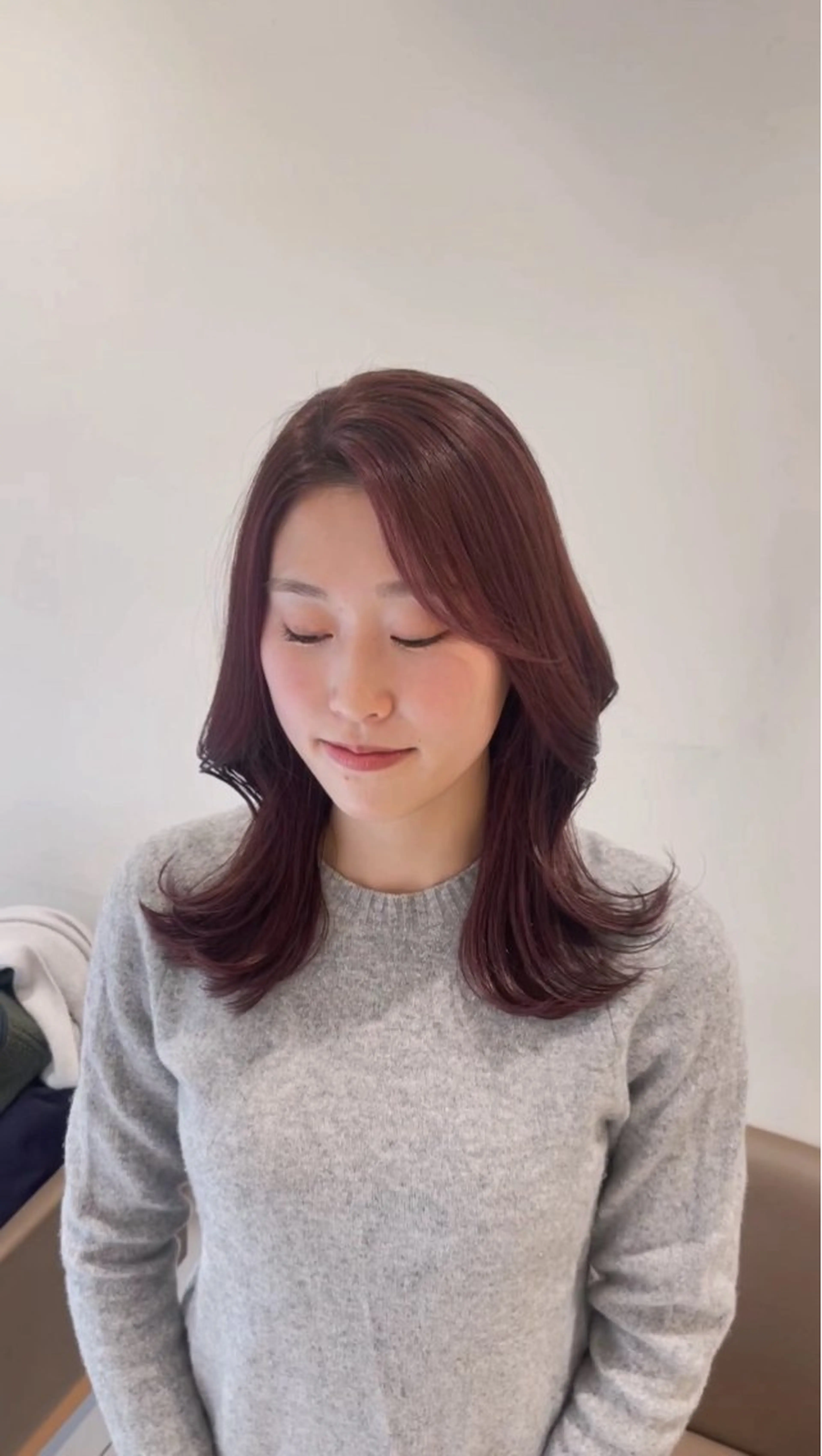 ロング カラー 💖大人韓国ヘア💖 韓国艶カラー【銀座】のヘアスタイル