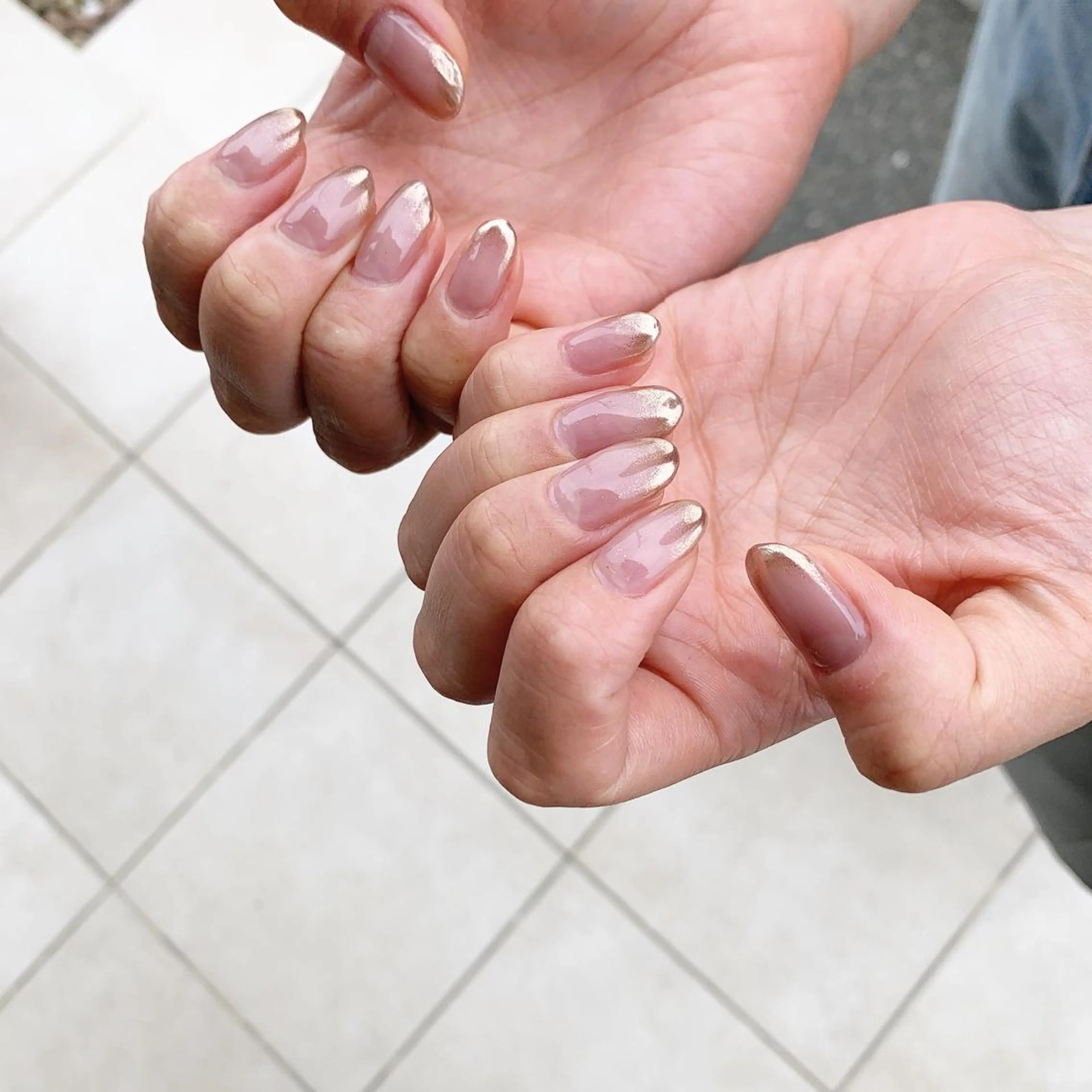 ネイル グラデーション ミラーネイル ワンカラーネイル sereha nailのネイルデザイン