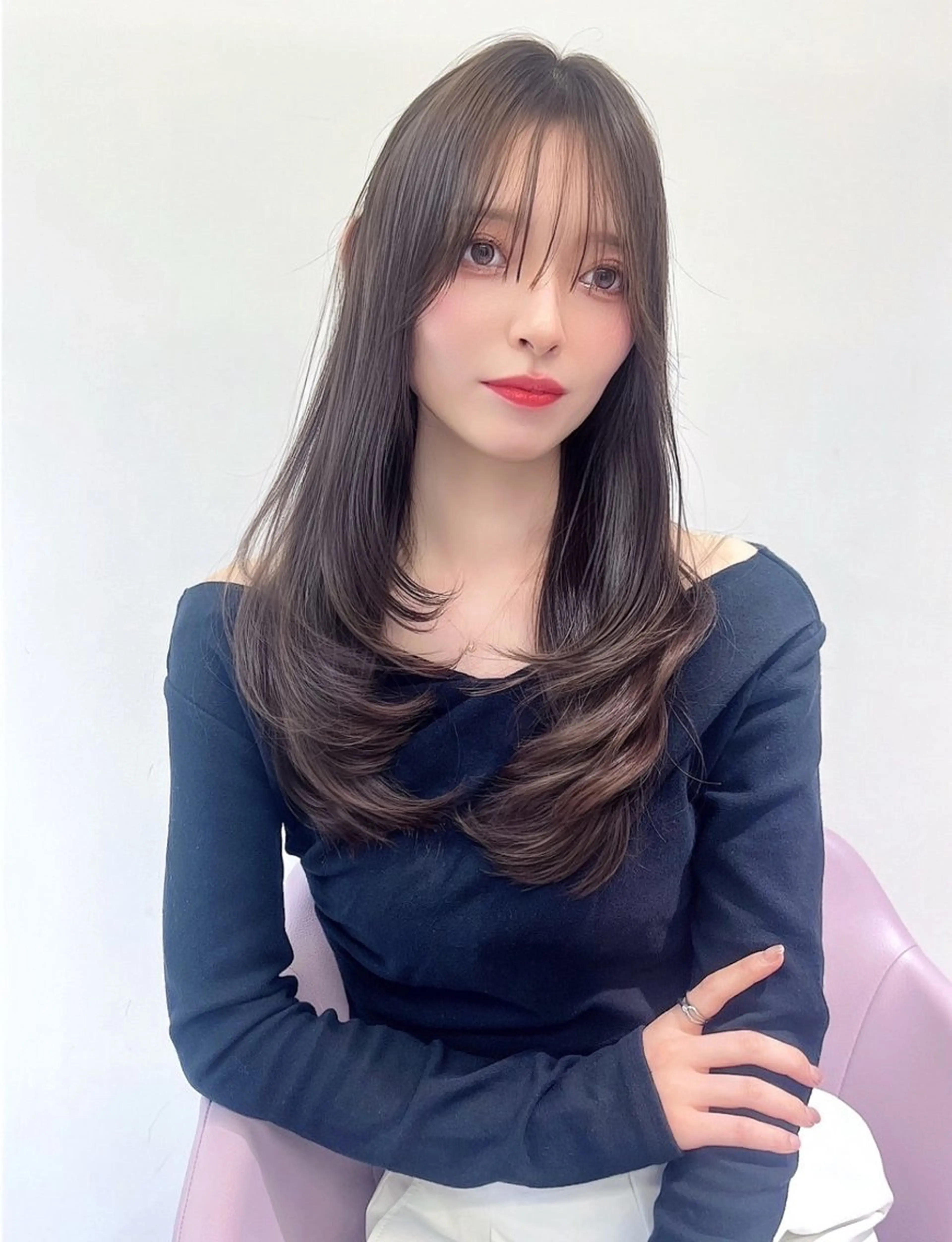 ロング カラー ヘアアレンジ トリートメント 韓国ヘア/髪質改善 TAKAHIROのヘアスタイル