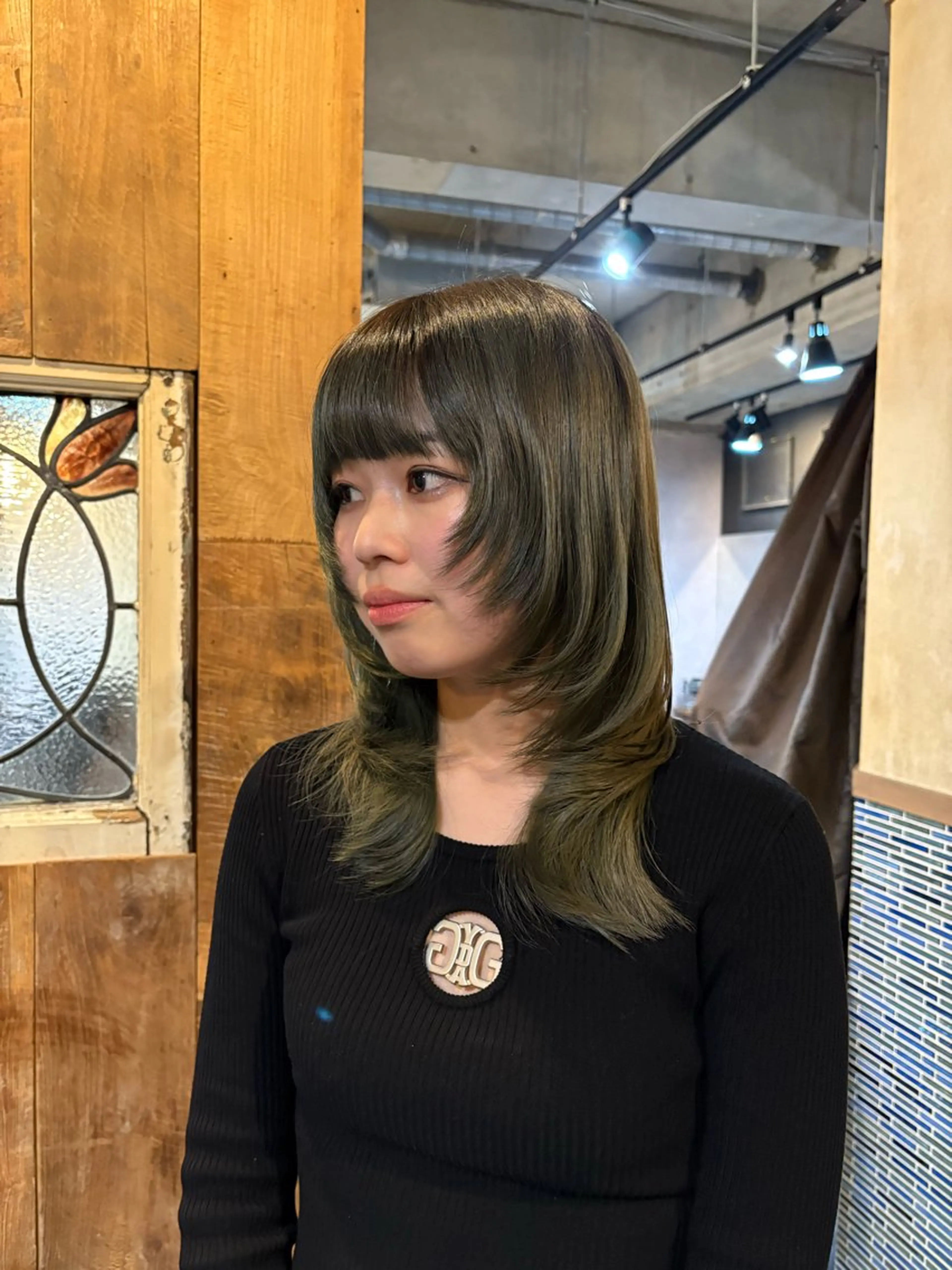 ミディアム カラー 野口 和真のヘアスタイル