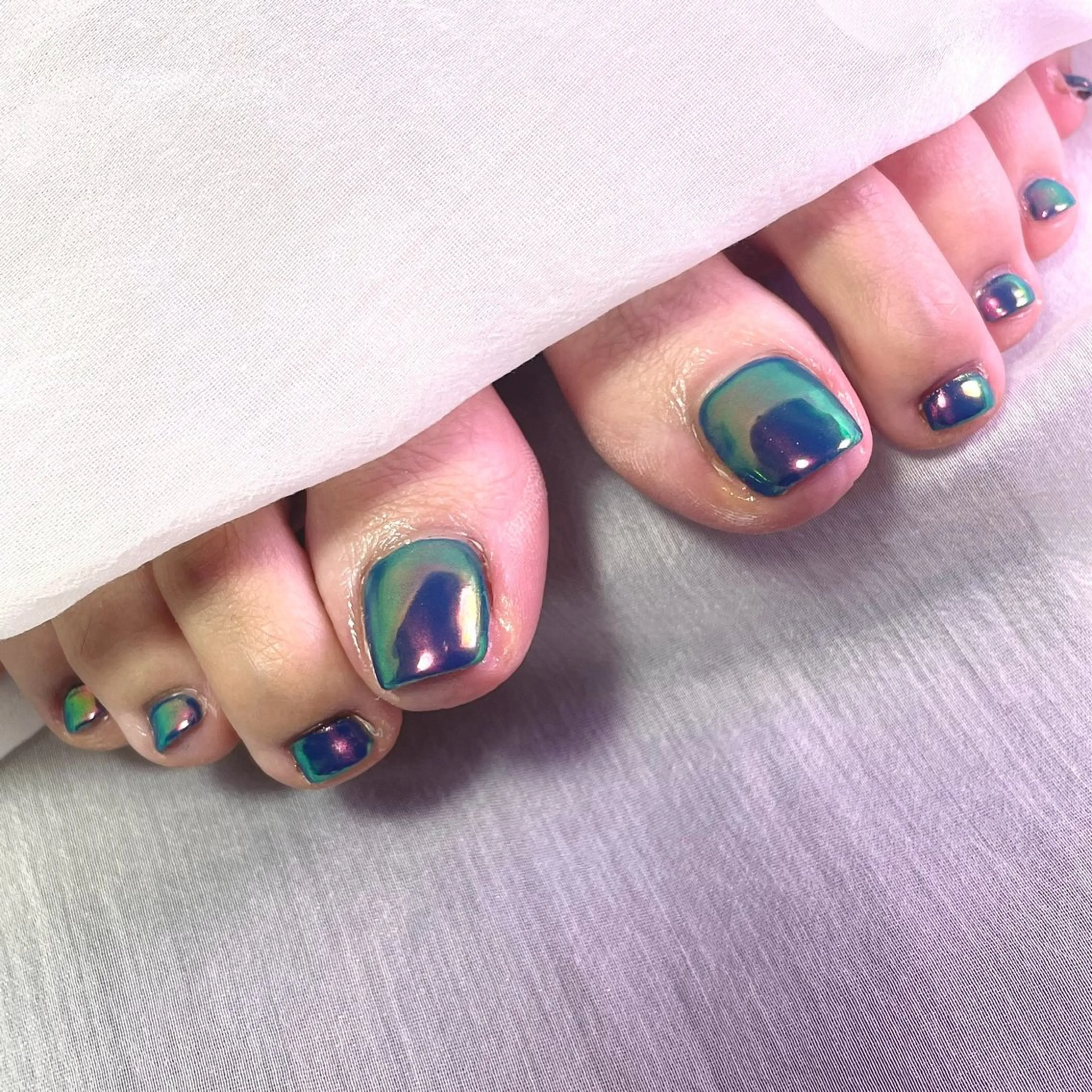 ネイル オーロラネイル ミラーネイル Lavender Beauty所属・Lavender Beauty あやののネイルデザイン