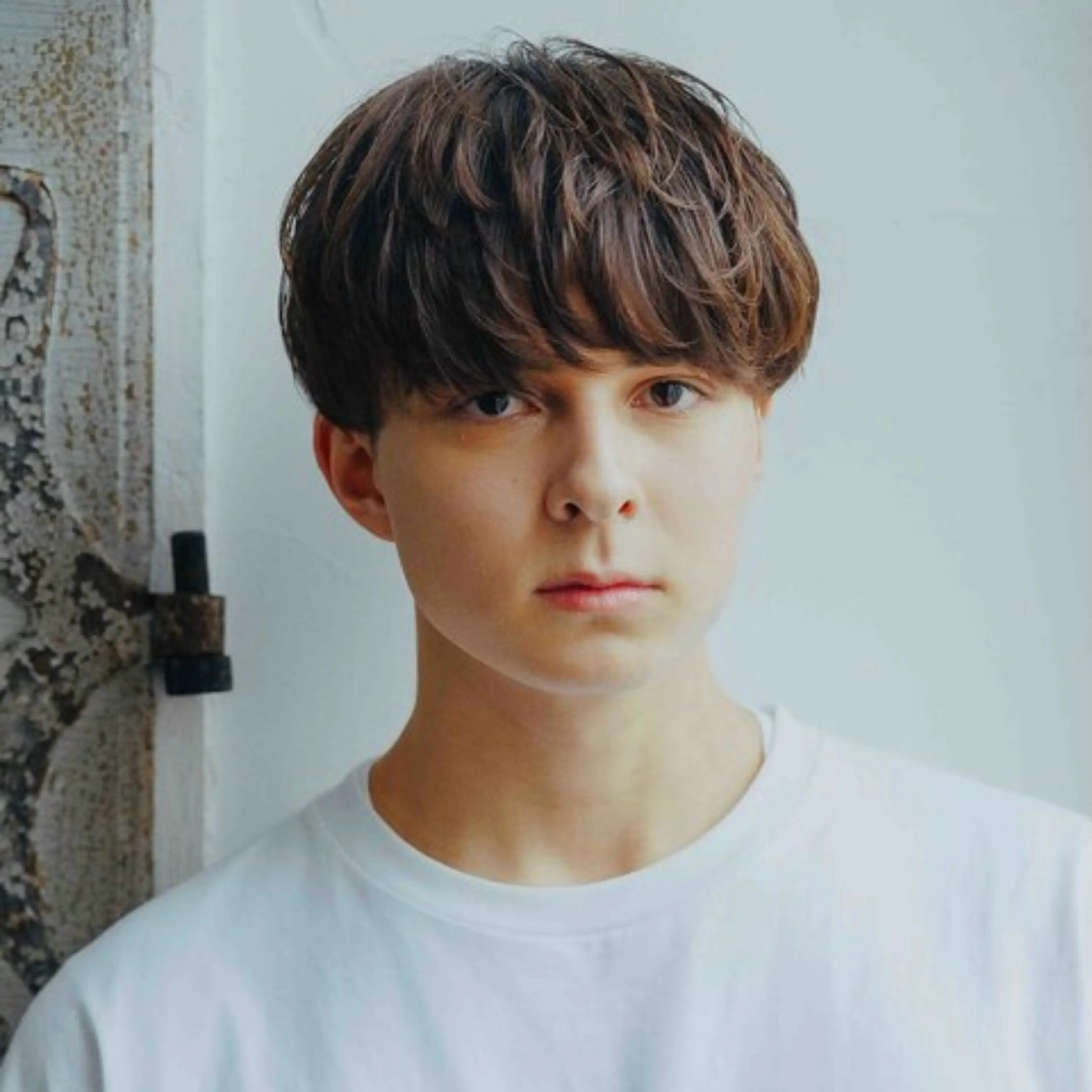 カラー パーマ メンズ ハイトーン/ボブ/ ハイライト🤍涼介のヘアスタイル